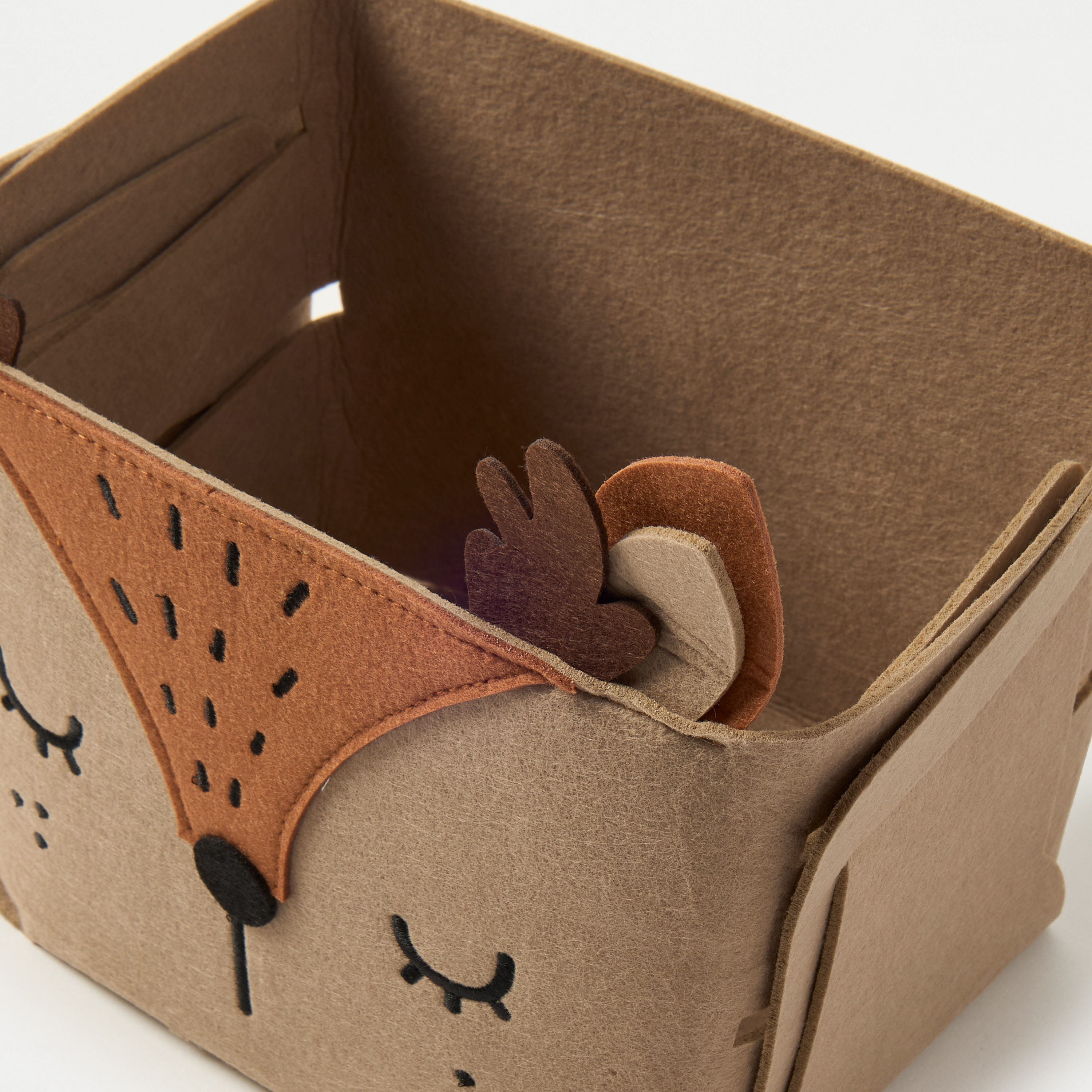 Juniors Animal Applique Detail Felt Storage Box-baby-nursery-furniture-wardrobesandstorage-image-4