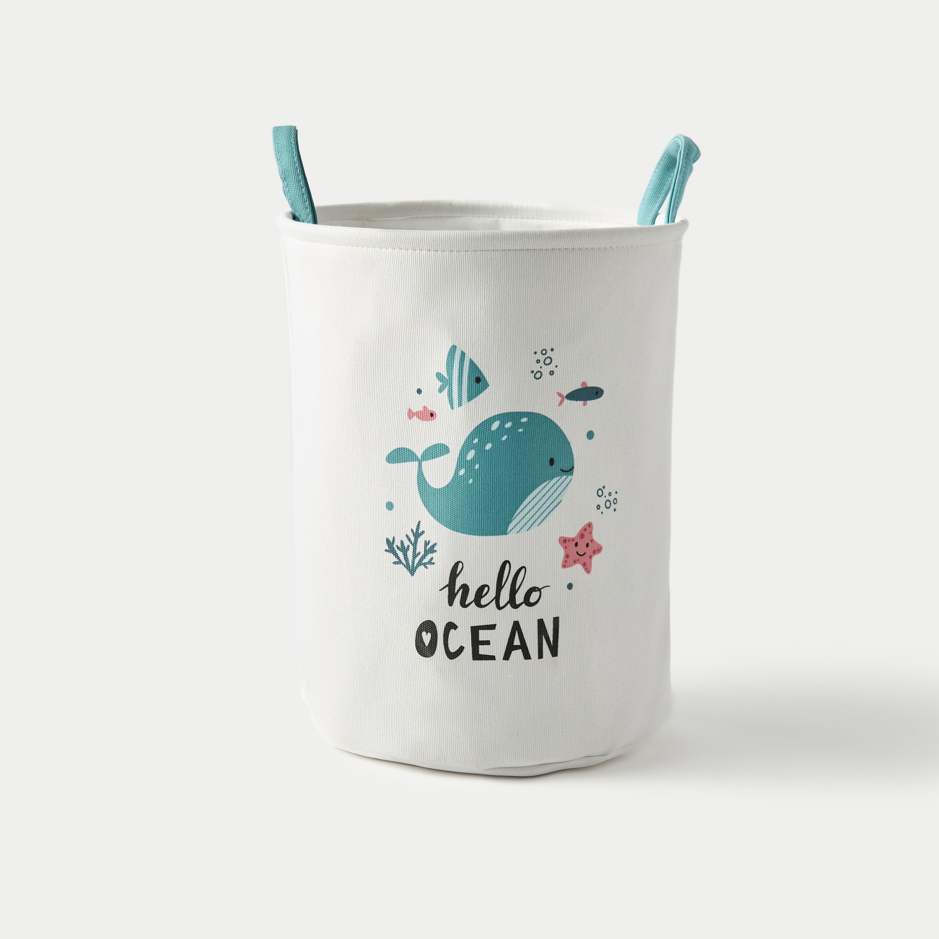 Juniors Snail Print Laundry Hamper with Handles-baby-nursery-furniture-wardrobesandstorage-image-1