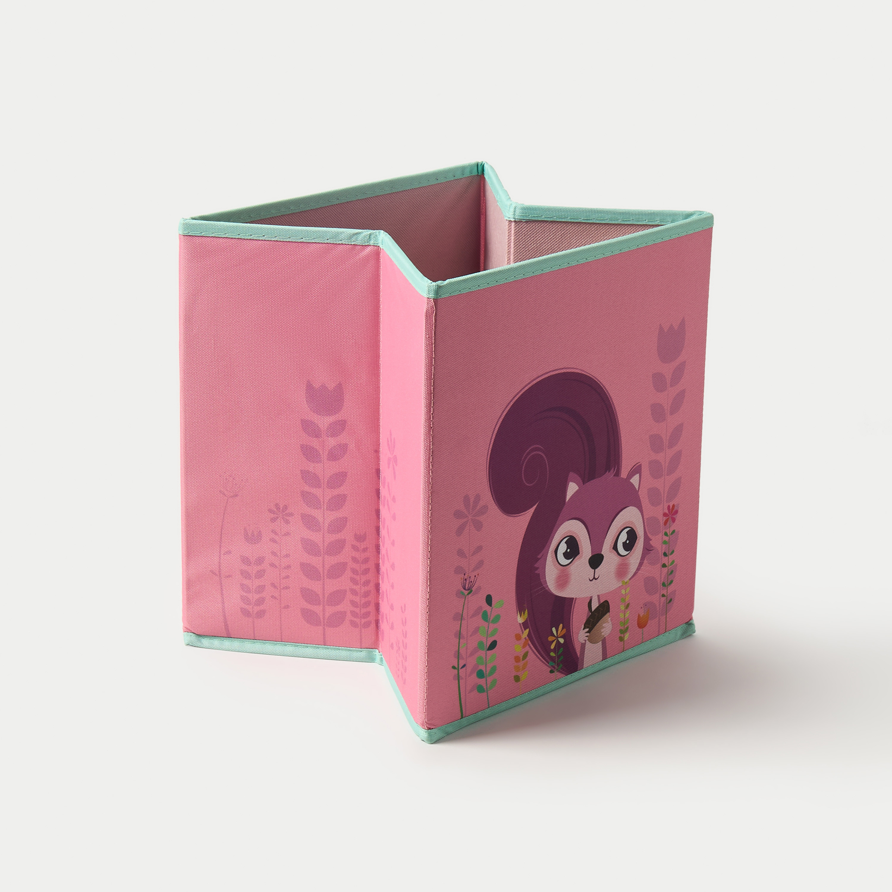 Juniors Zebra Print Foldable Ottoman Box with Storage-baby-nursery-furniture-wardrobesandstorage-image-3