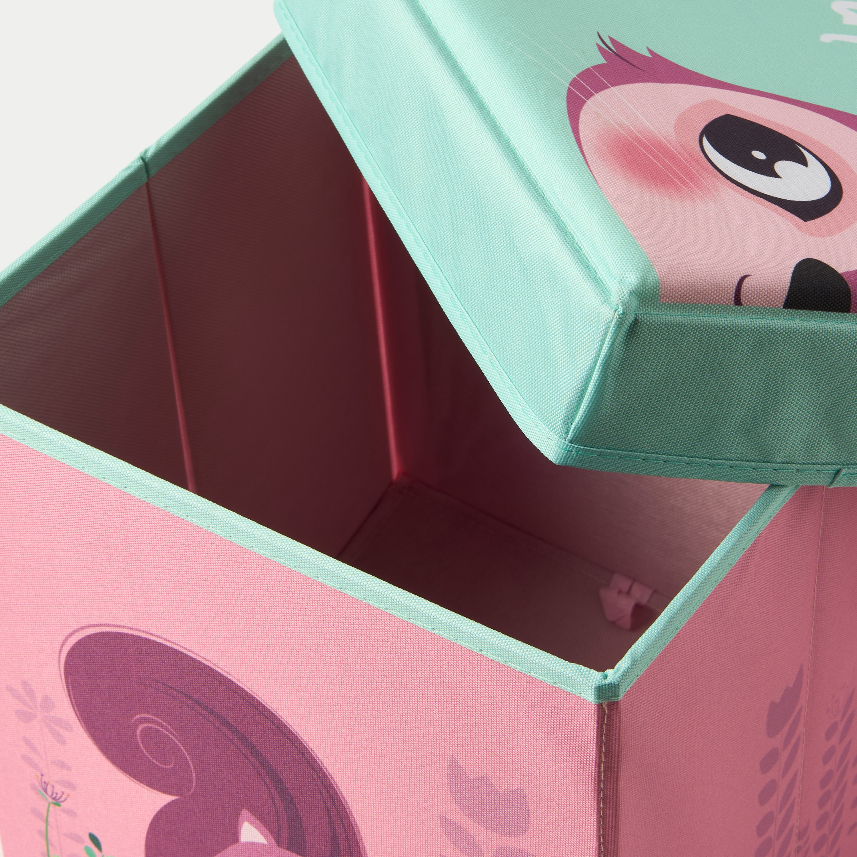 Juniors Zebra Print Foldable Ottoman Box with Storage-baby-nursery-furniture-wardrobesandstorage-image-5