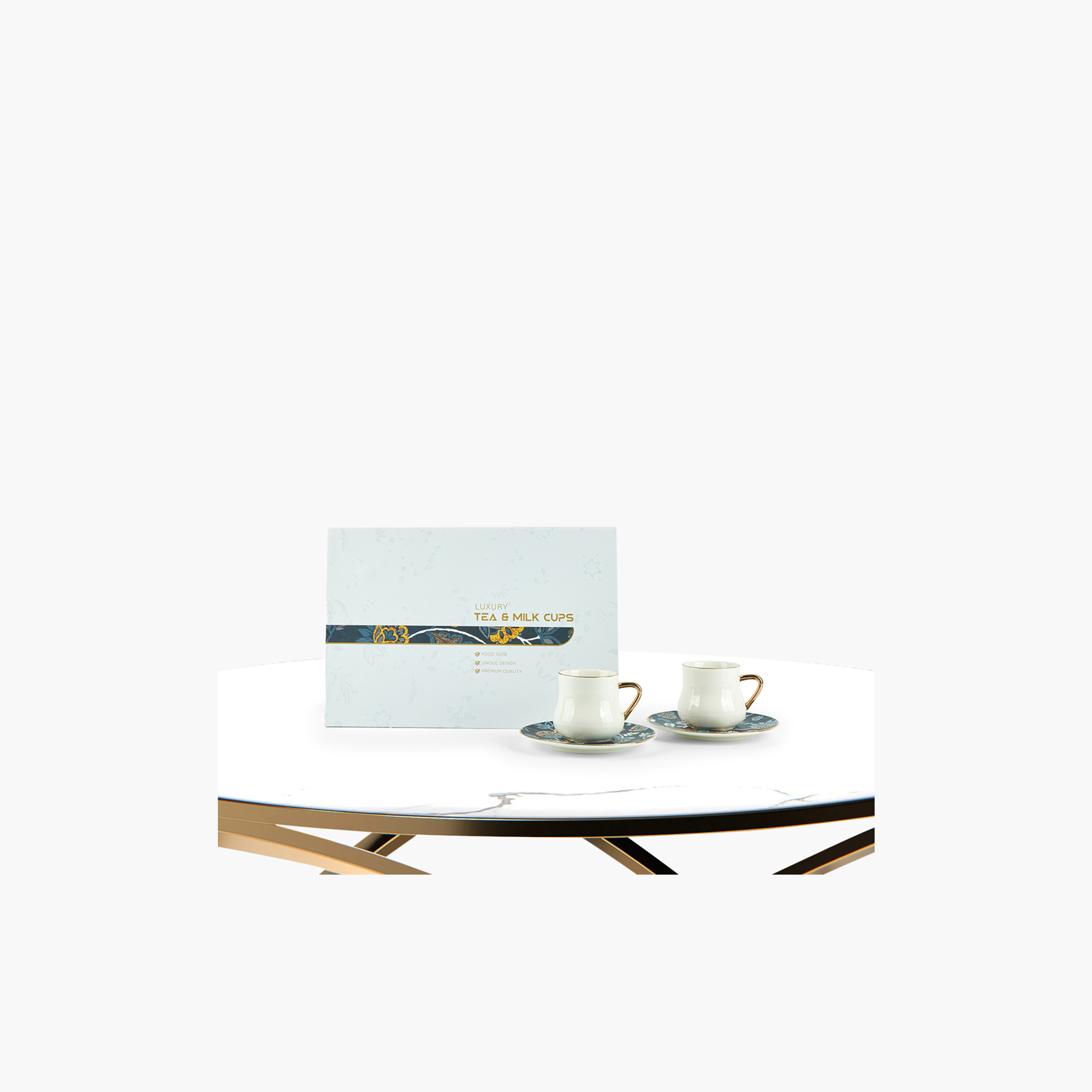 Otantik 12-Piece Porcelain Cup and Saucer Set - 200 ml-household-dining-teaandcoffee-teaandcoffeesets-image-2