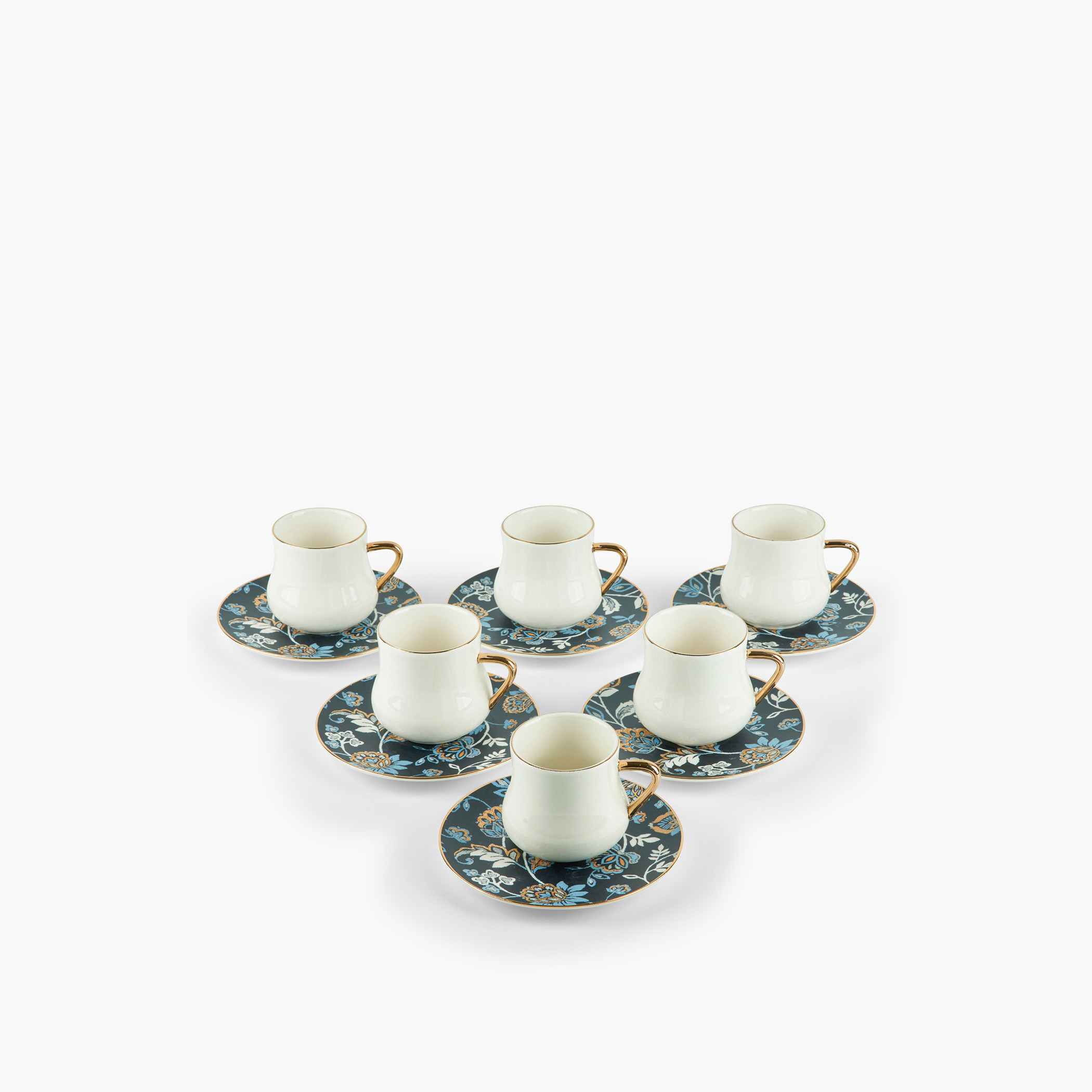 طقم فناجين وصحون بورسلان 12 قطعة من أوتانتيك-household-dining-teaandcoffee-teaandcoffeesets-image-3