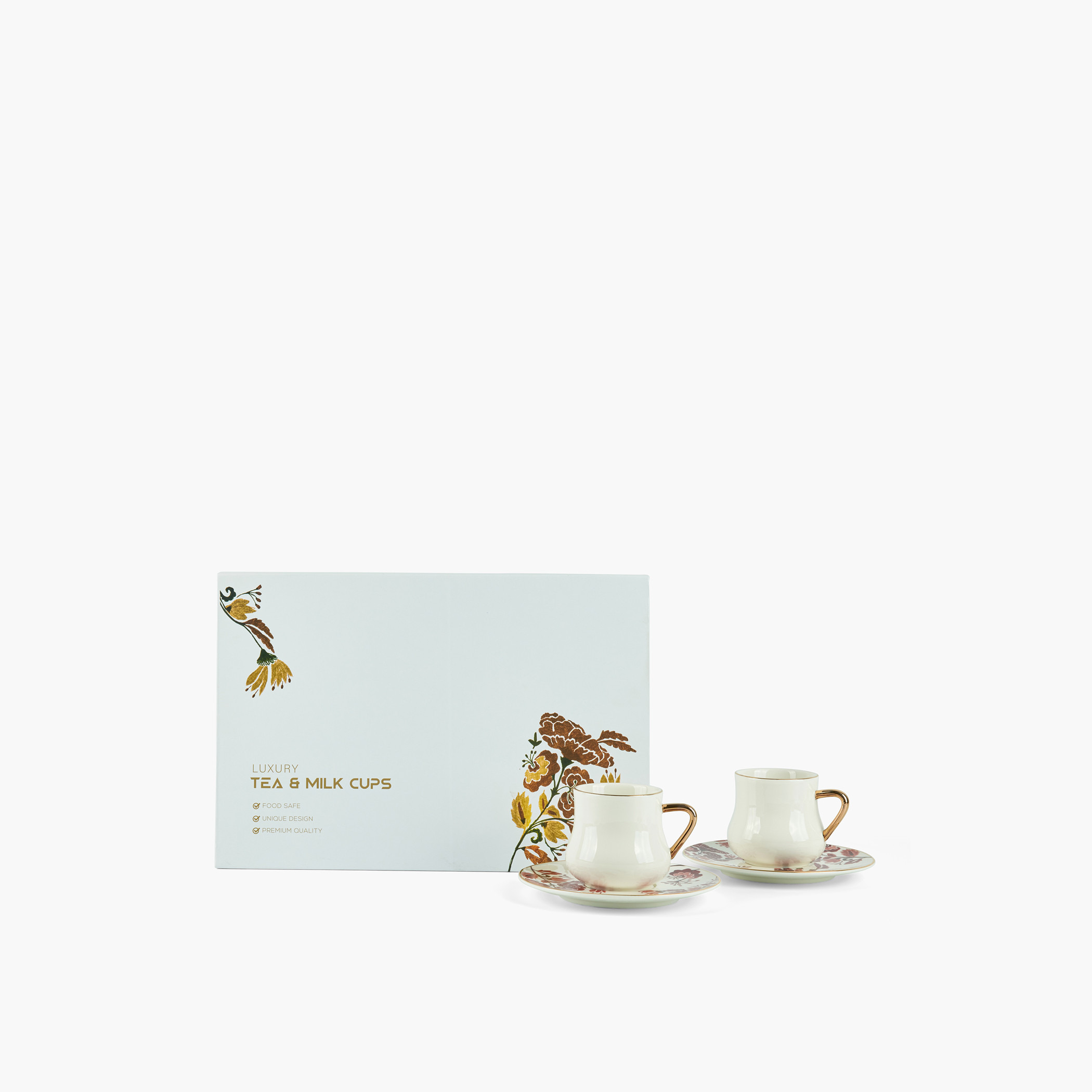 Otantik 12-Piece Porcelain Cup and Saucer Set - 200 ml-household-dining-teaandcoffee-teaandcoffeesets-image-1