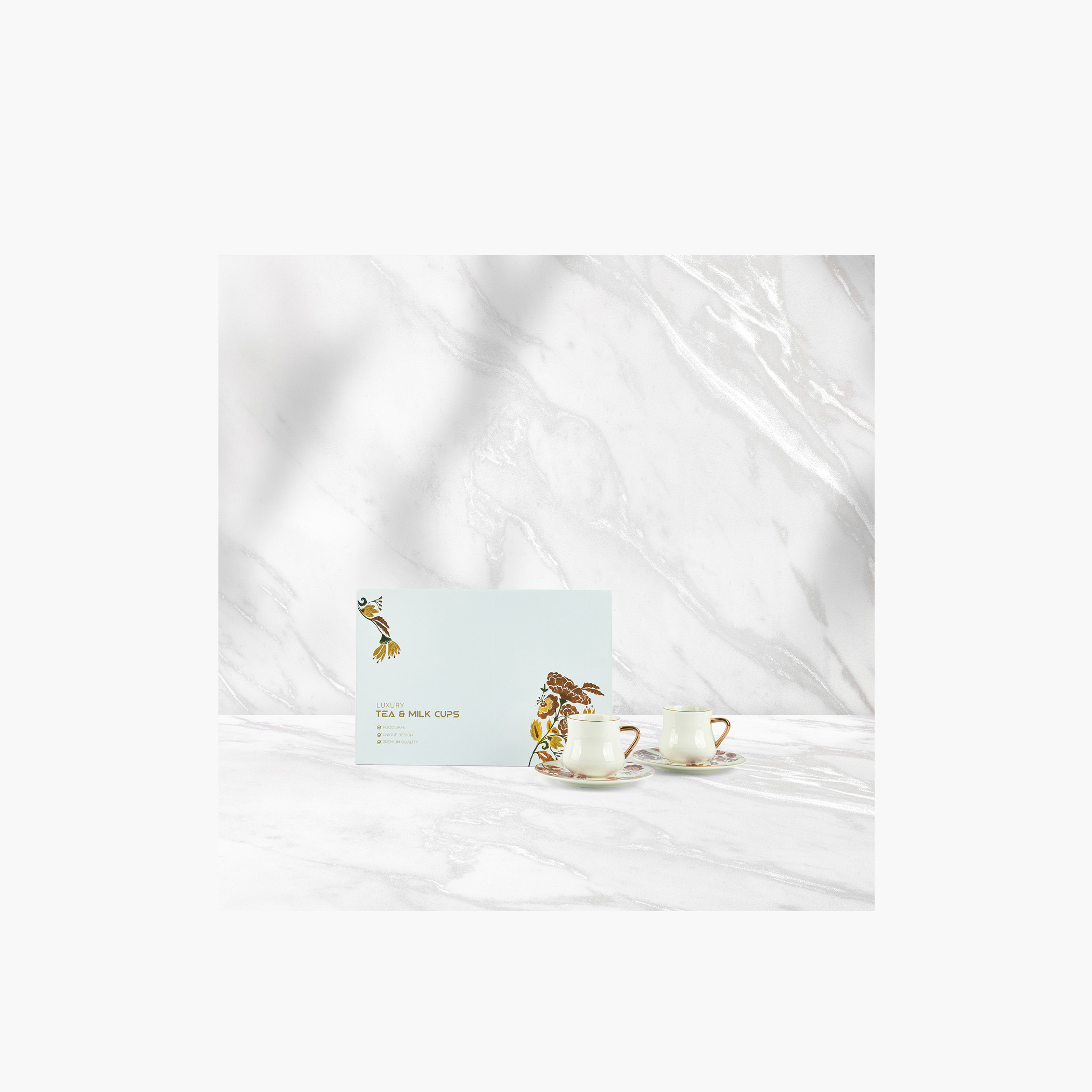 Otantik 12-Piece Porcelain Cup and Saucer Set - 200 ml-household-dining-teaandcoffee-teaandcoffeesets-image-2
