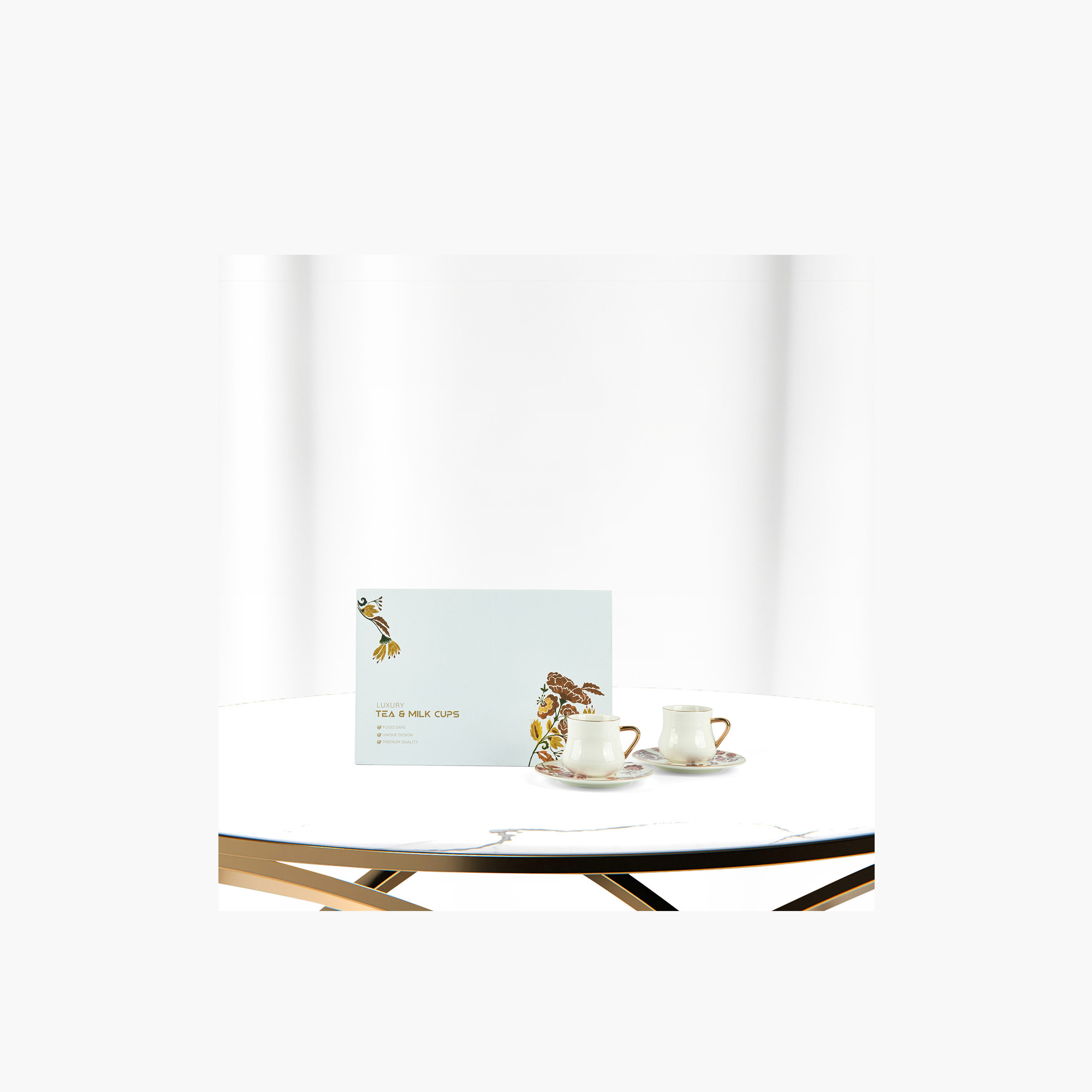 Otantik 12-Piece Porcelain Cup and Saucer Set - 200 ml-household-dining-teaandcoffee-teaandcoffeesets-image-3