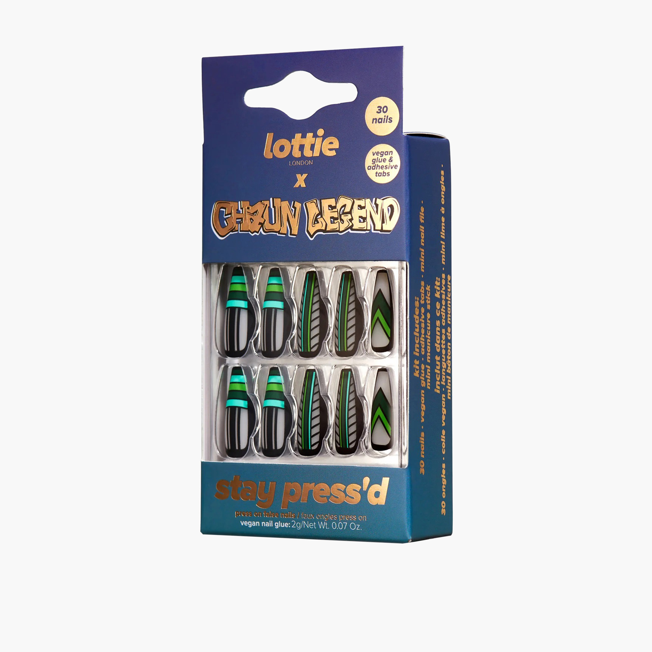 Lottie London 30-Piece Lottie X Chaun Legend Press-On Nails Set-beautyandpersonalcare-makeup-nails-artificialnails-image-3