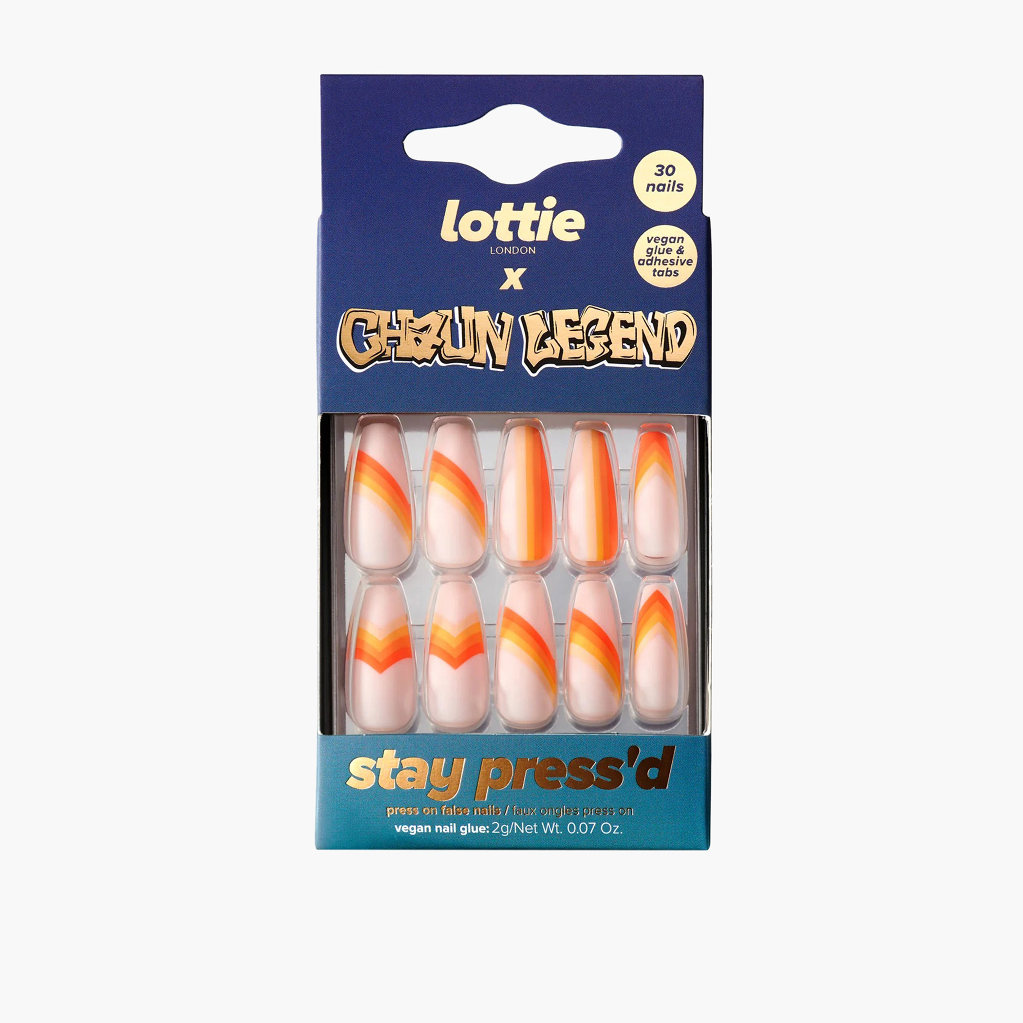 Lottie London 30-Piece Lottie X Chaun Legend Press-On Nails Set-beautyandpersonalcare-makeup-nails-artificialnails-image-1