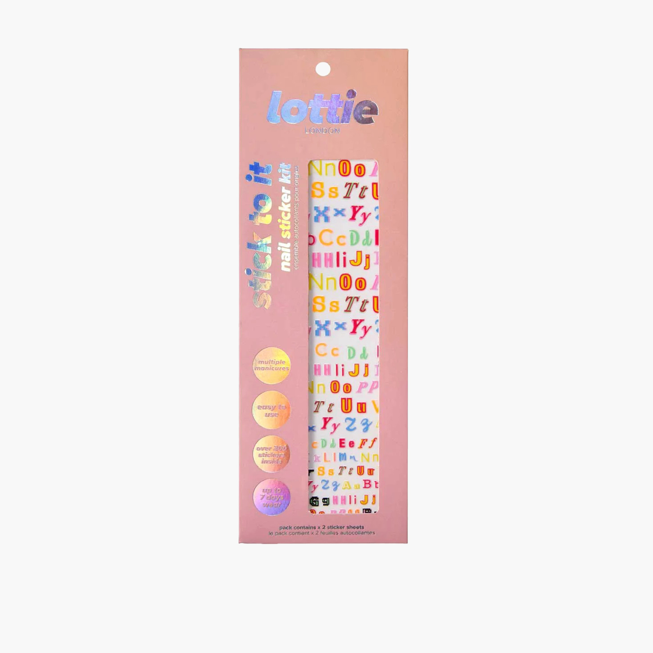 Lottie London Stick to It Alphabet Nail Sticker Kit-beautyandpersonalcare-makeup-nails-nailtools-image-1