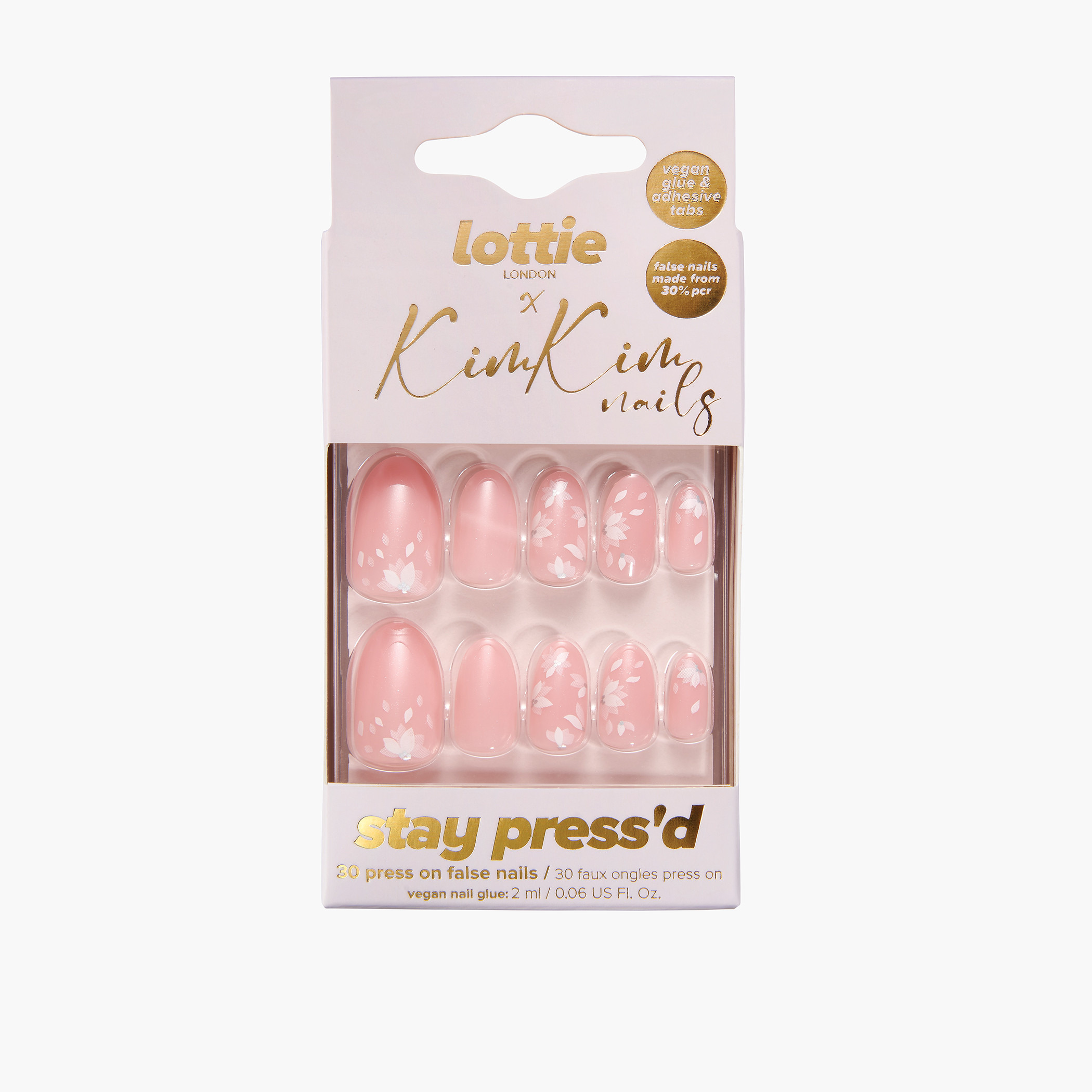 Lottie London X Kim Kim Stay Press'd 30-Piece Press-On Nails Set-beautyandpersonalcare-makeup-nails-artificialnails-image-1