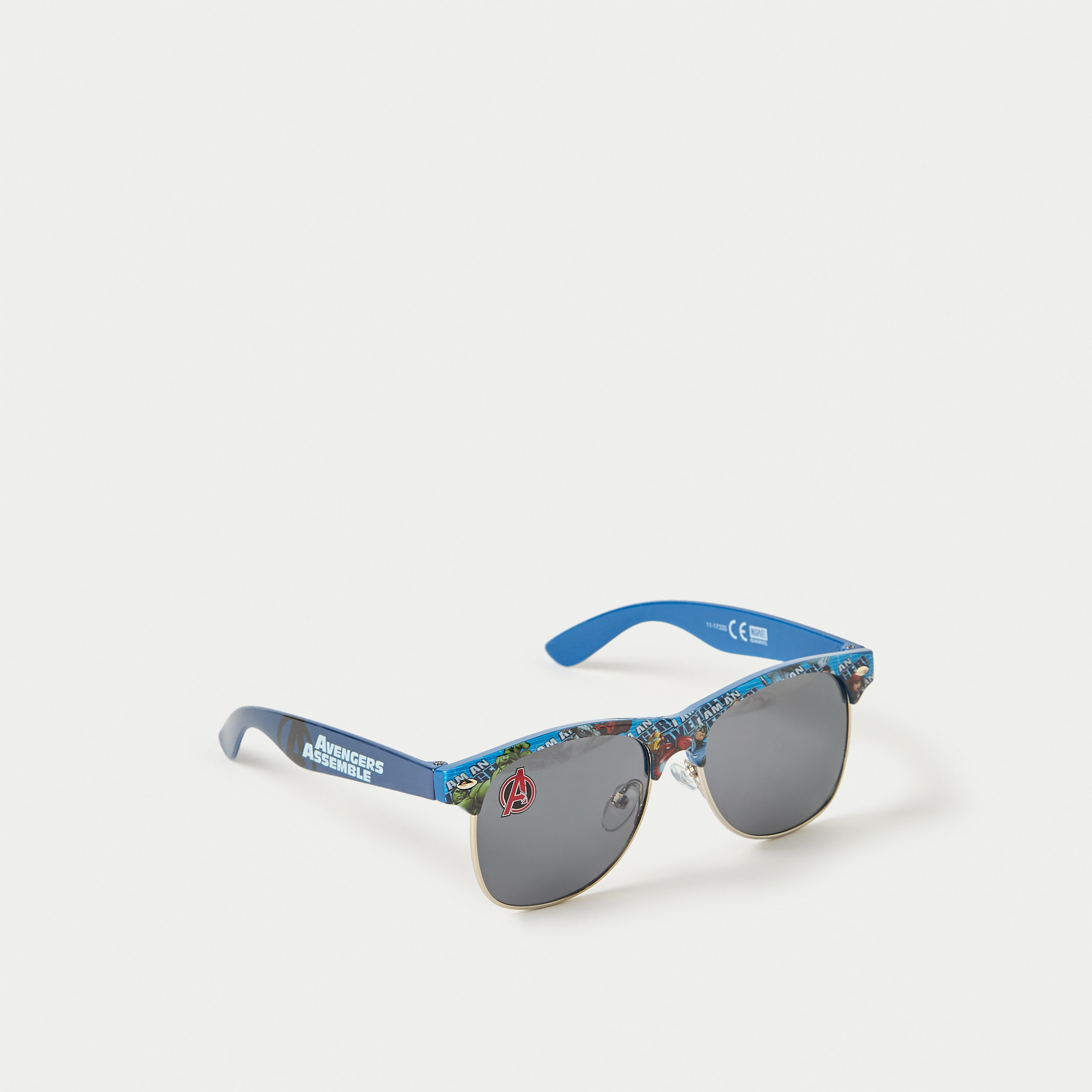Avengers Print Full Rim Sunglasses with Nose Pads-boys-accessories-sunglasses-image-1