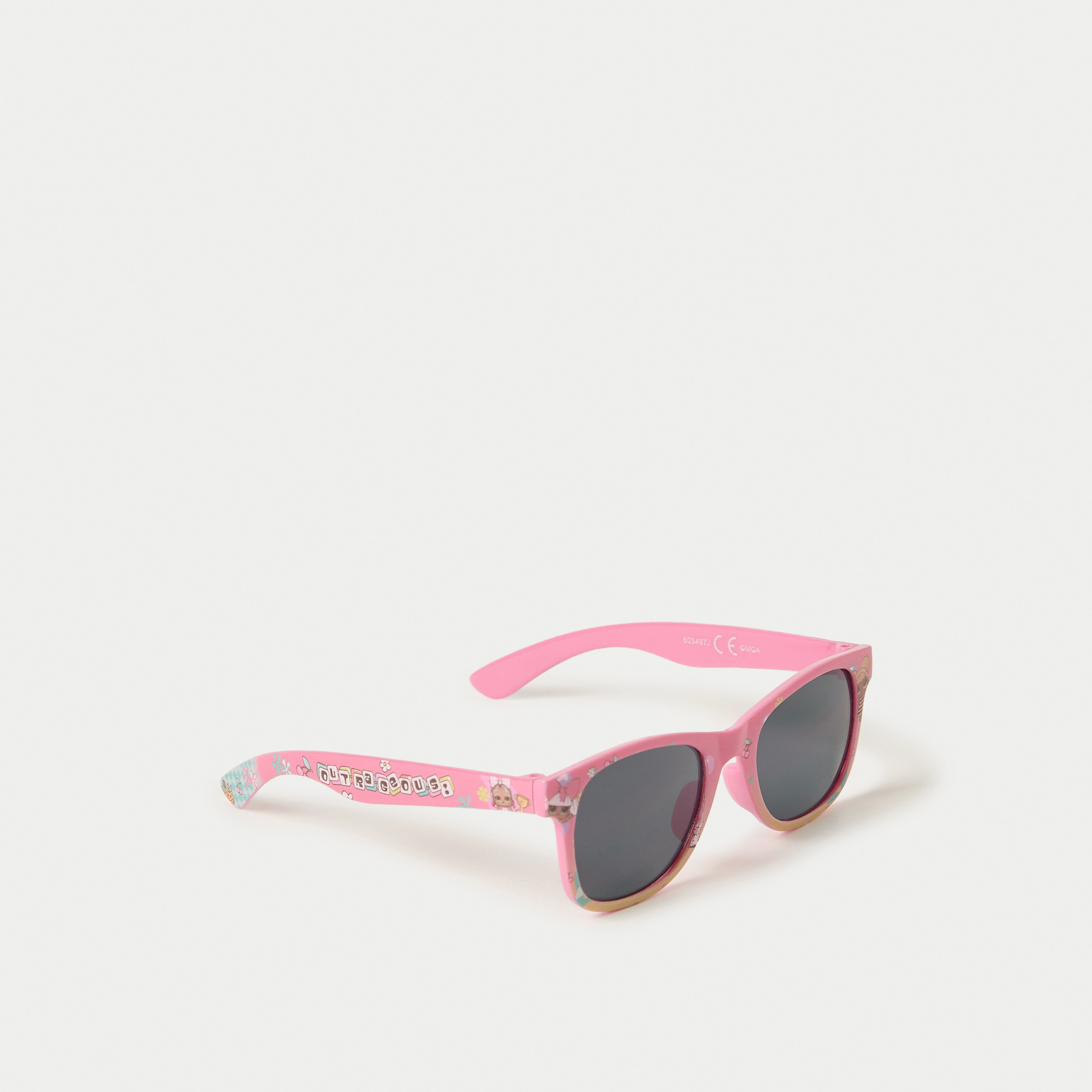نظارة شمسية بإطار كامل وطبعات إل أو إل سوربرايز!-girls-accessories-sunglasses-image-1