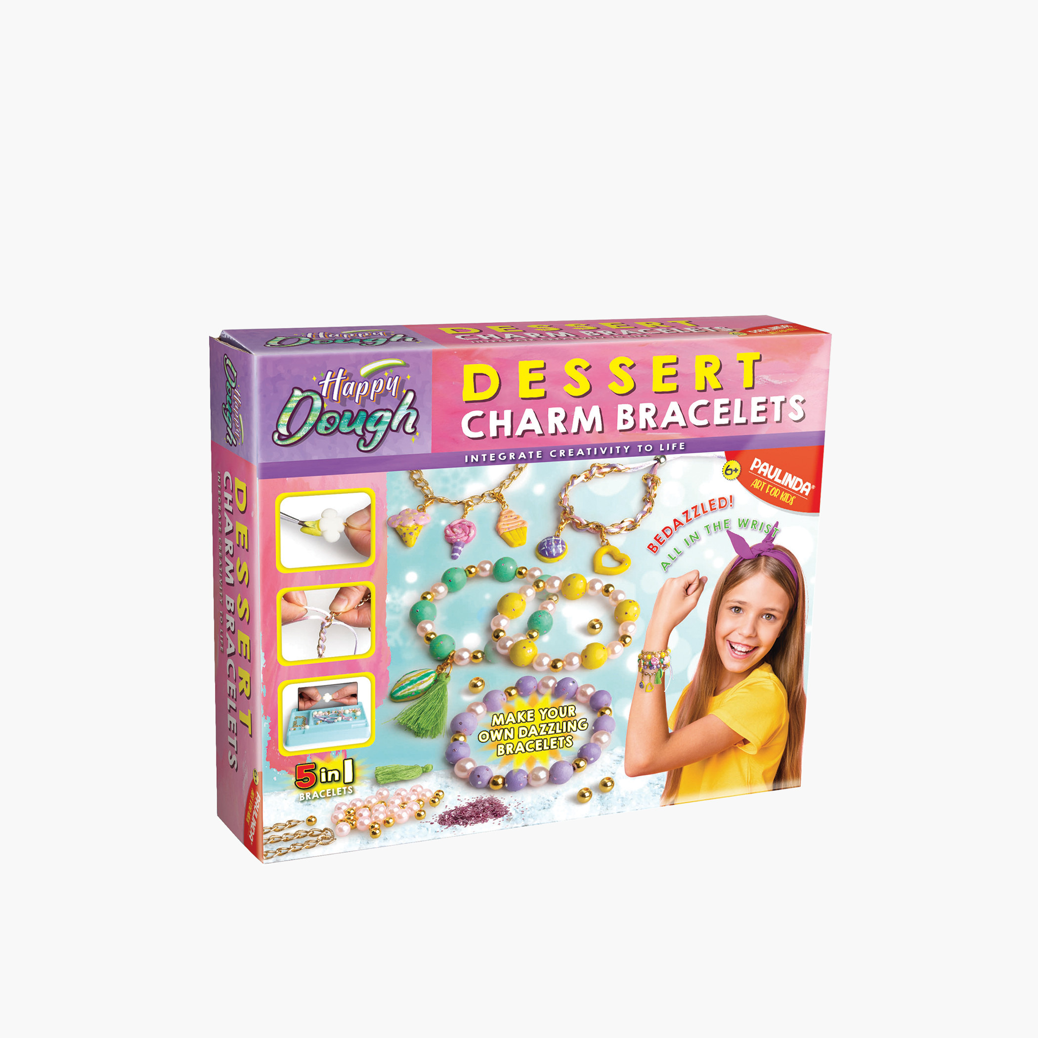 Happy Dough Dessert Charm Bracelets DIY Playset-school-artsandcrafts-image-1