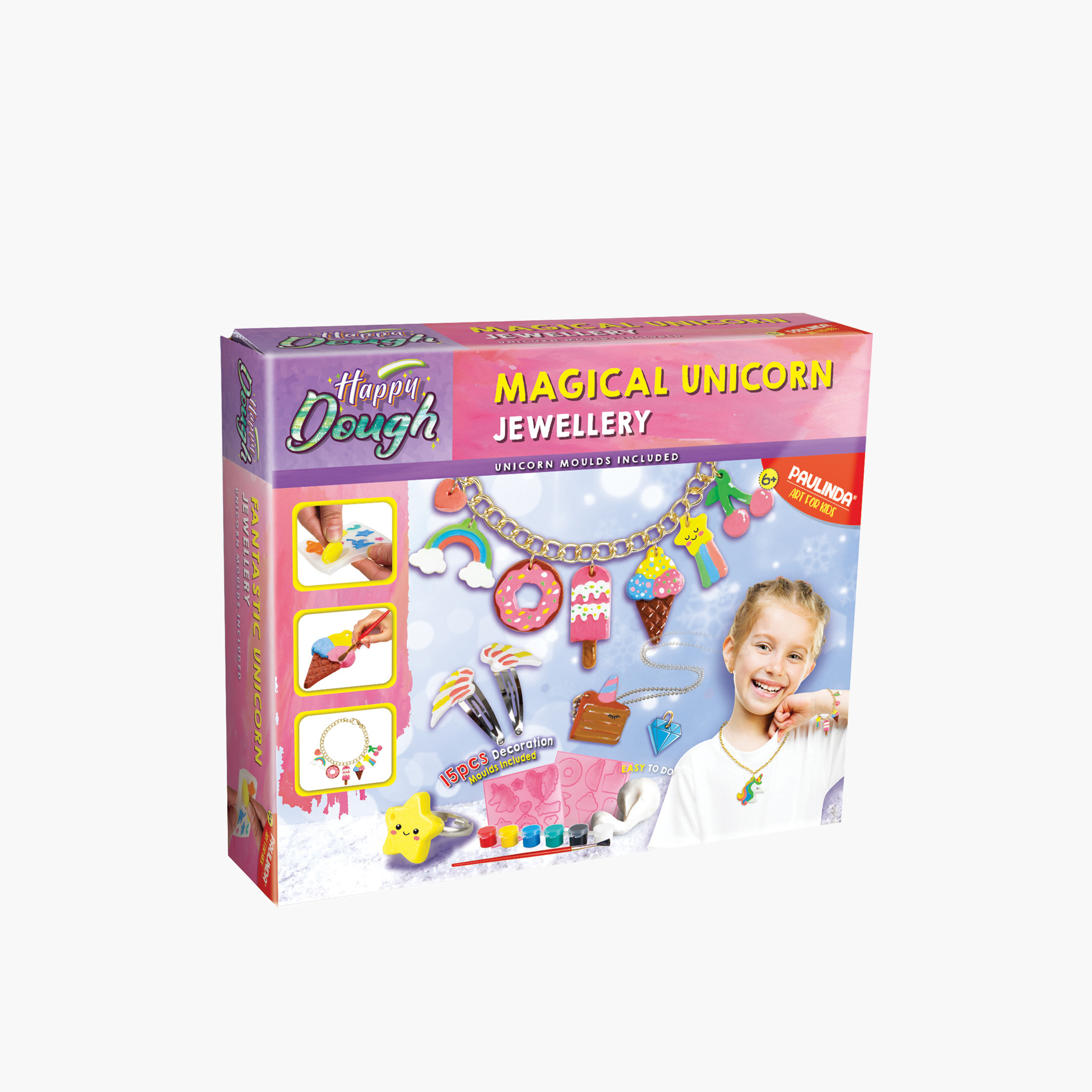 Happy Dough Magical Unicorn Jewellery DIY Playset-school-artsandcrafts-image-1