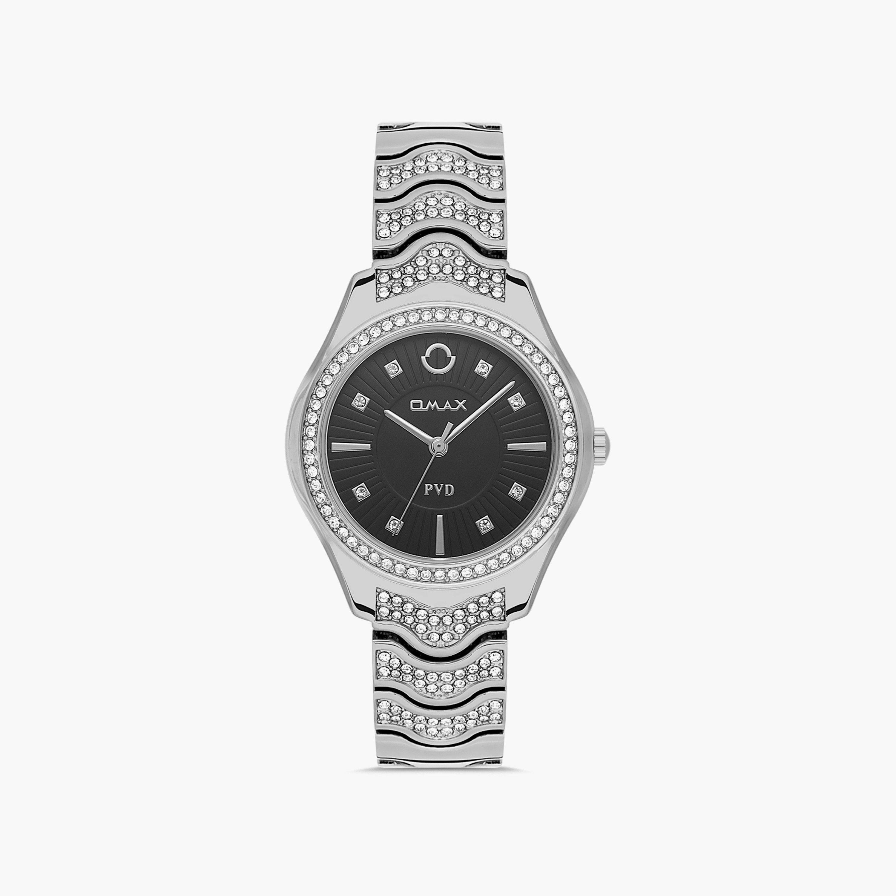 Omax Women's Silver Analog Stainless Steel Strap Watch | 00JSS024I002 | 36 MM-women-watchesandjewellery-watches-image-1