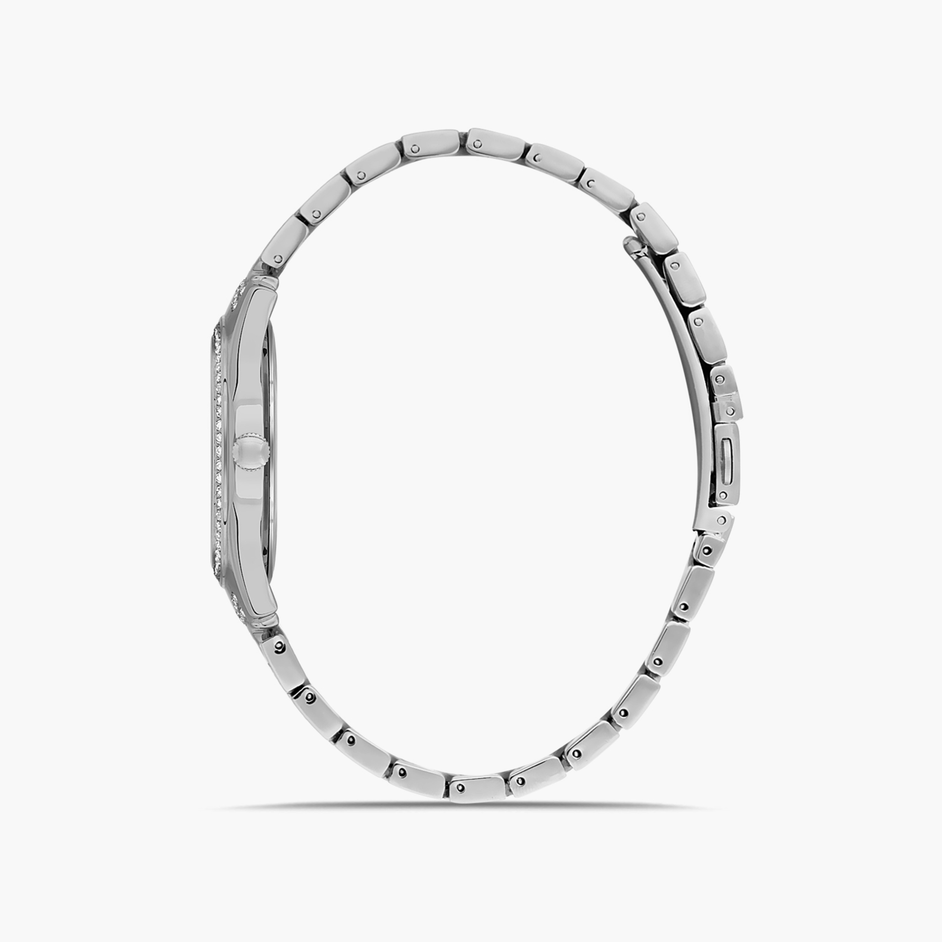 Omax Women's Silver Analog Stainless Steel Strap Watch | 00JSS024I002 | 36 MM-women-watchesandjewellery-watches-image-2