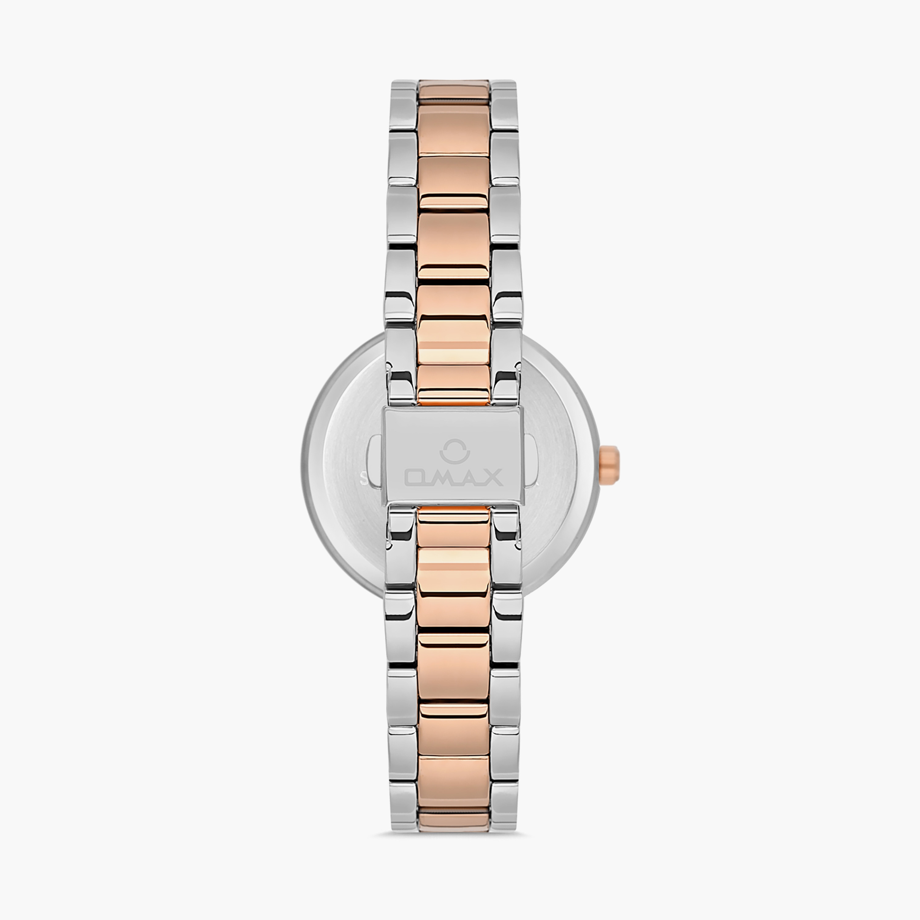 Omax Women's Silver & Gold Analog Stainless Steel Strap Watch | 00JSS026N004 | 34 MM-women-watchesandjewellery-watches-image-3