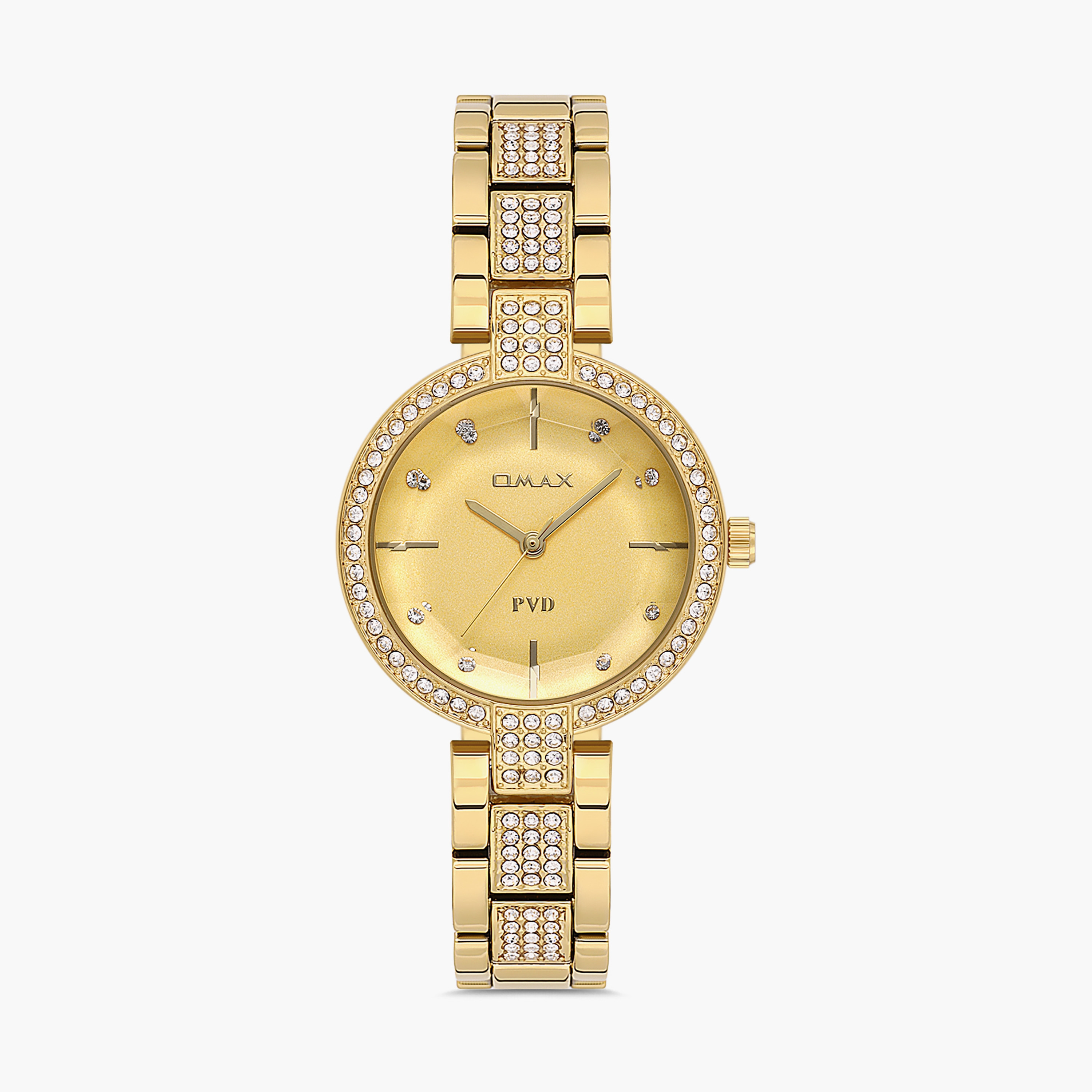 ساعة اوماكس للنساء بلون ذهبي مع انالوج بسوار ستانلس ستيل | 00JSS026Q001-women-watchesandjewellery-watches-image-1