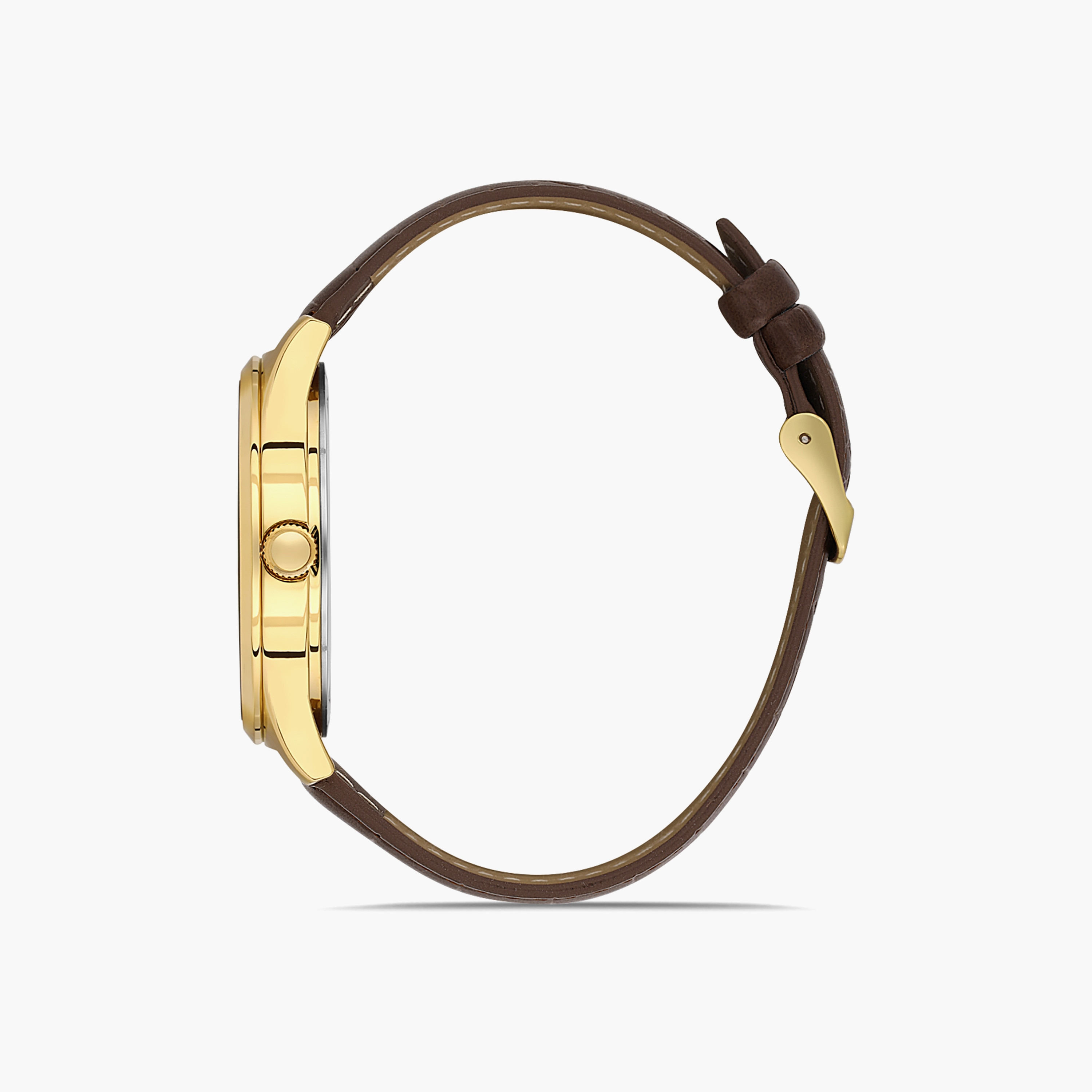 ساعة اوماكس للرجال بلون ذهبي مع انالوج بسوار جلدي | 00PR0047Q001-men-watchesandjewellery-watches-image-2
