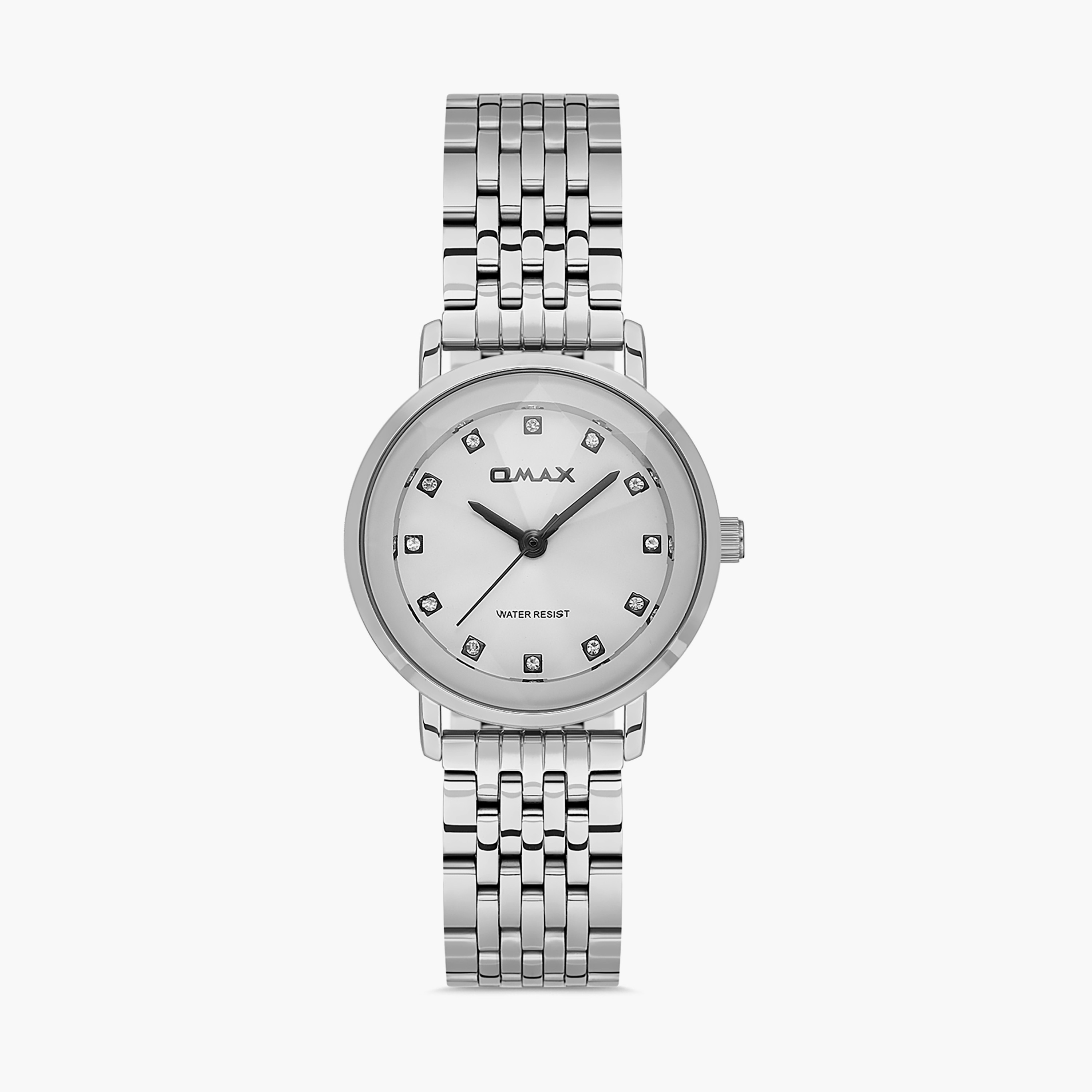 Omax Silver Analog Stainless Steel Strap Watch | 00ZMC002I003-women-watchesandjewellery-watches-image-1