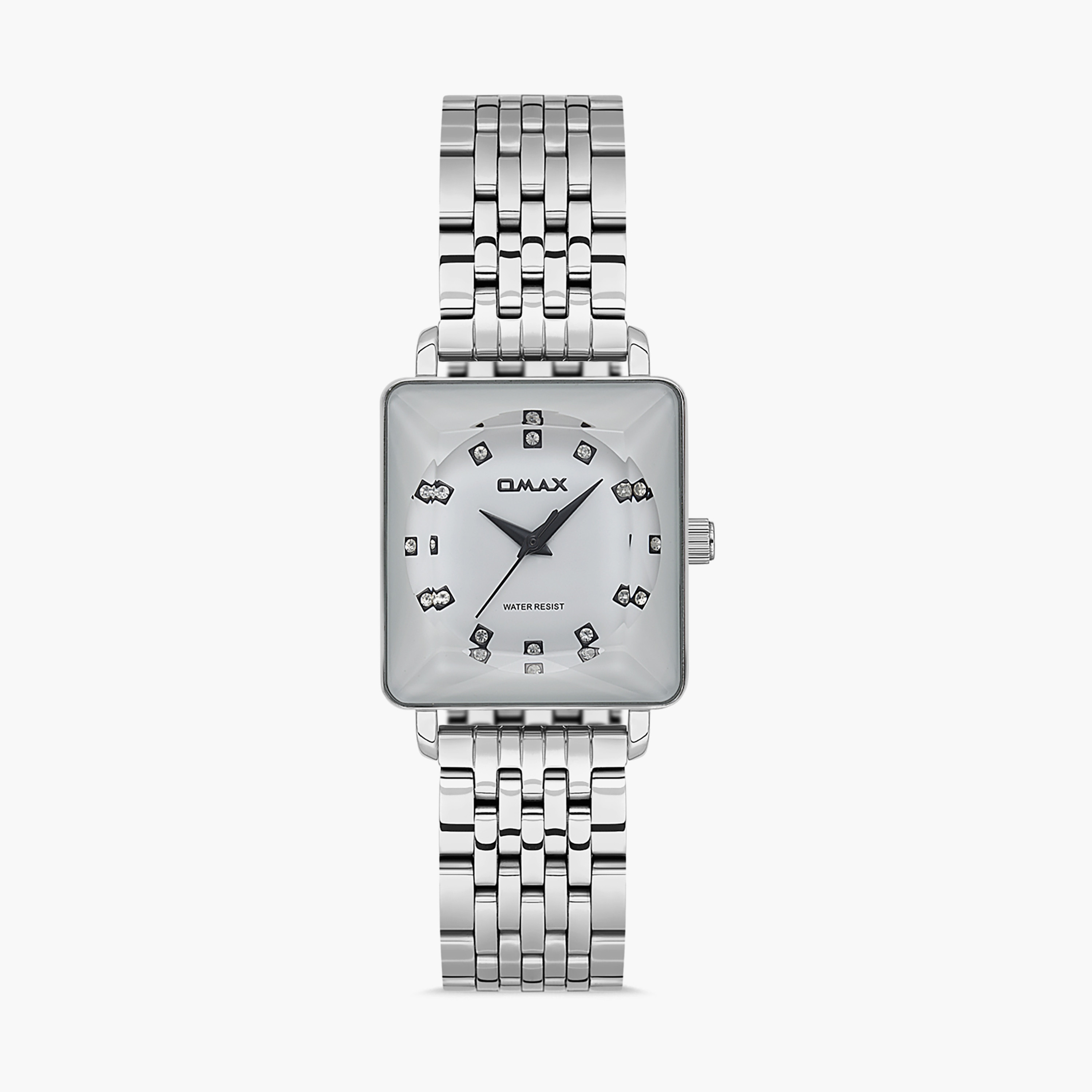 ساعة اوماكس بلون فضي مع انالوج بسوار ستانلس ستيل | 00ZMS002I003-women-watchesandjewellery-watches-image-1
