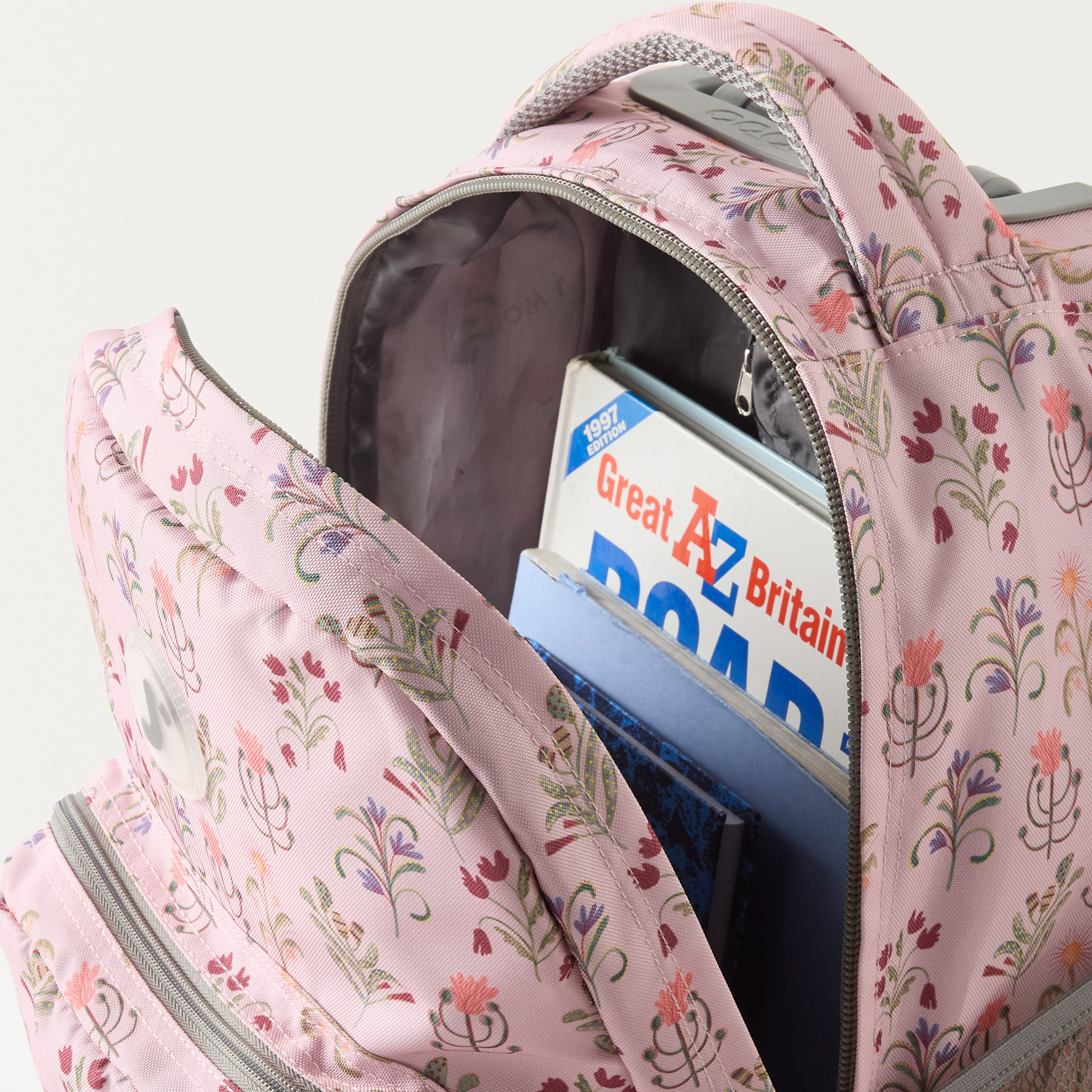 J World Floral Print 18-inch Trolley Backpack with Wheels - 21x32x46 cms-school-bagsandbackpacks-trolleybags-image-11