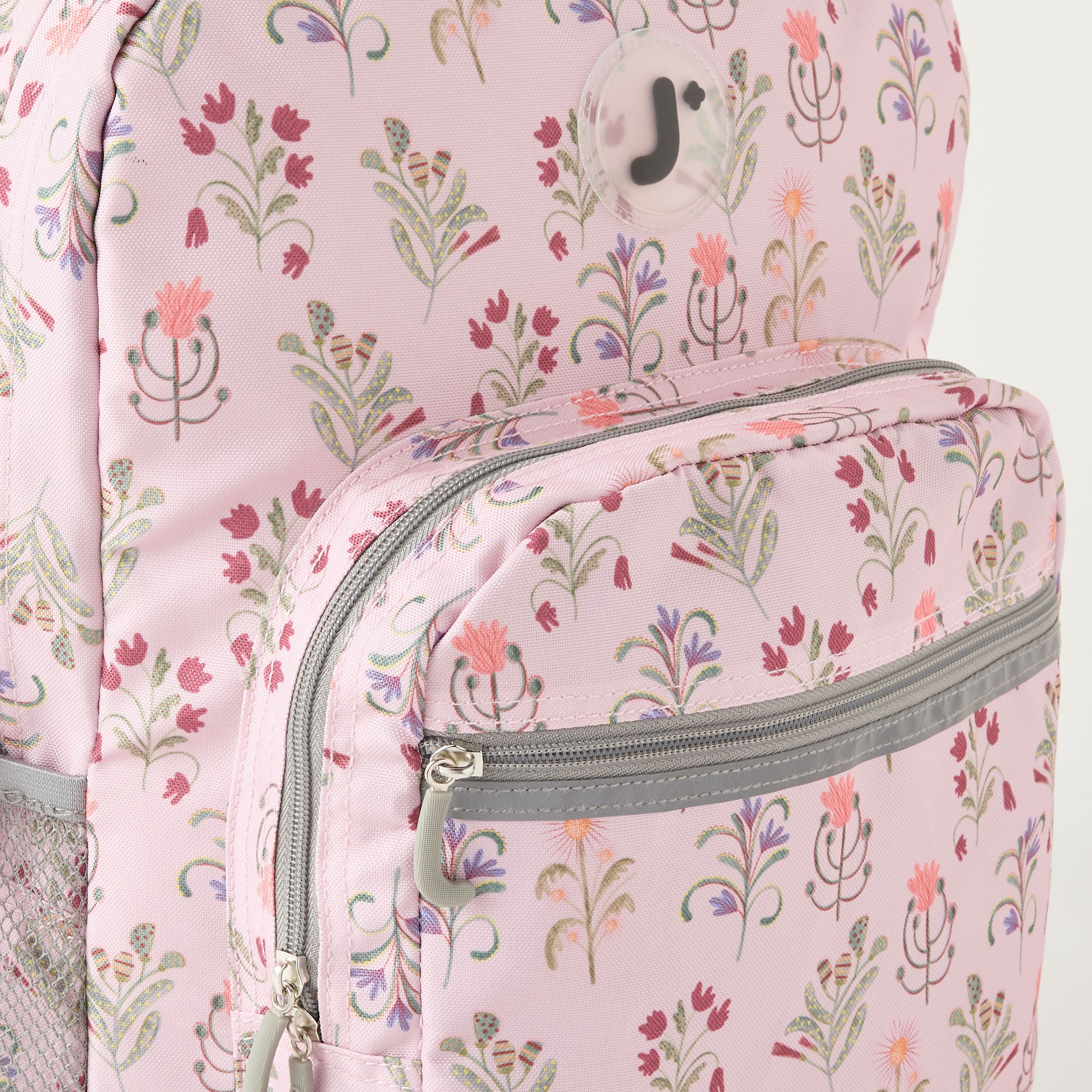 J World Floral Print 18-inch Trolley Backpack with Wheels - 21x32x46 cms-school-bagsandbackpacks-trolleybags-image-5