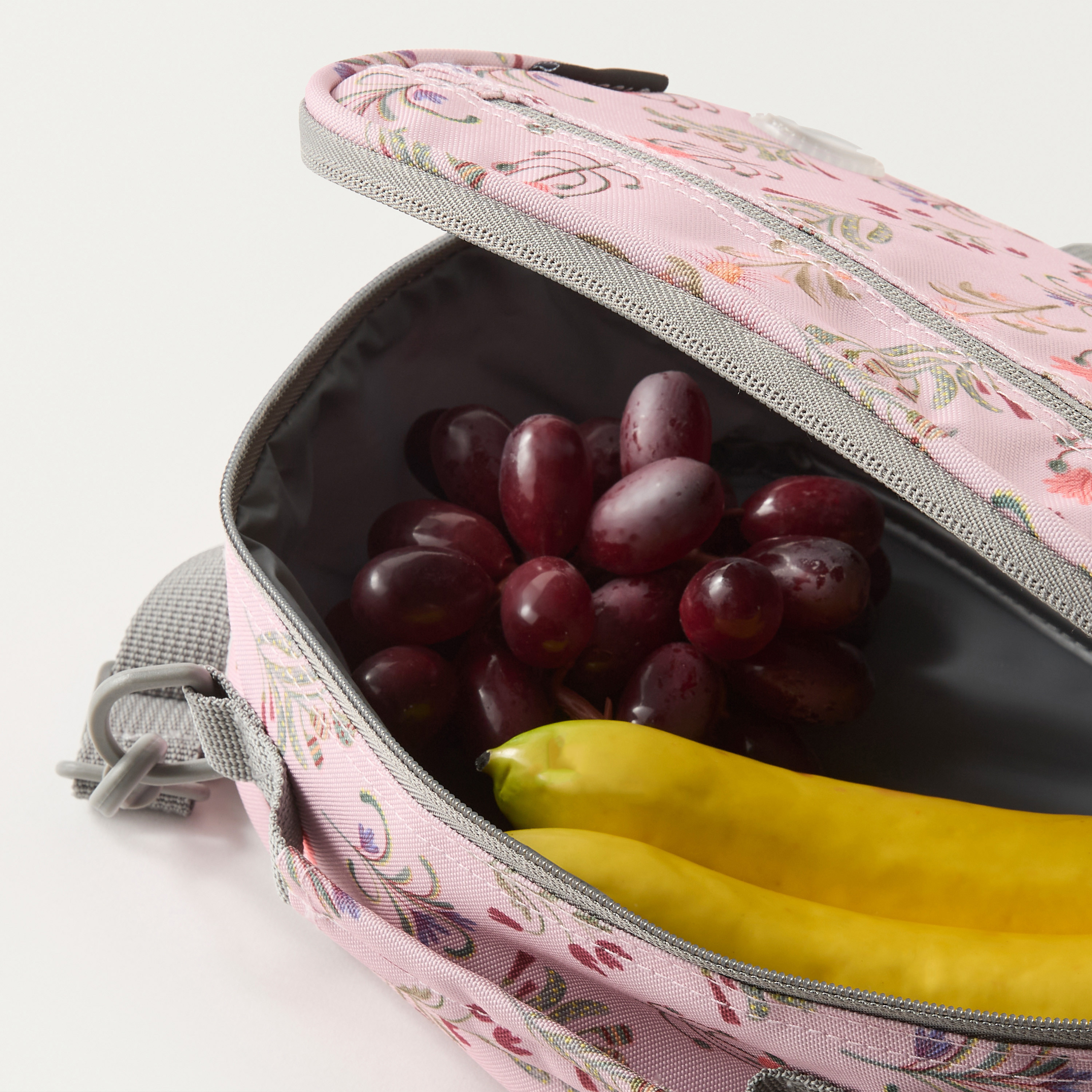J World All-Over Floral Print Lunch Bag with Adjustable Strap and Zip Closure-school-lunchessentials-lunchbags-image-5