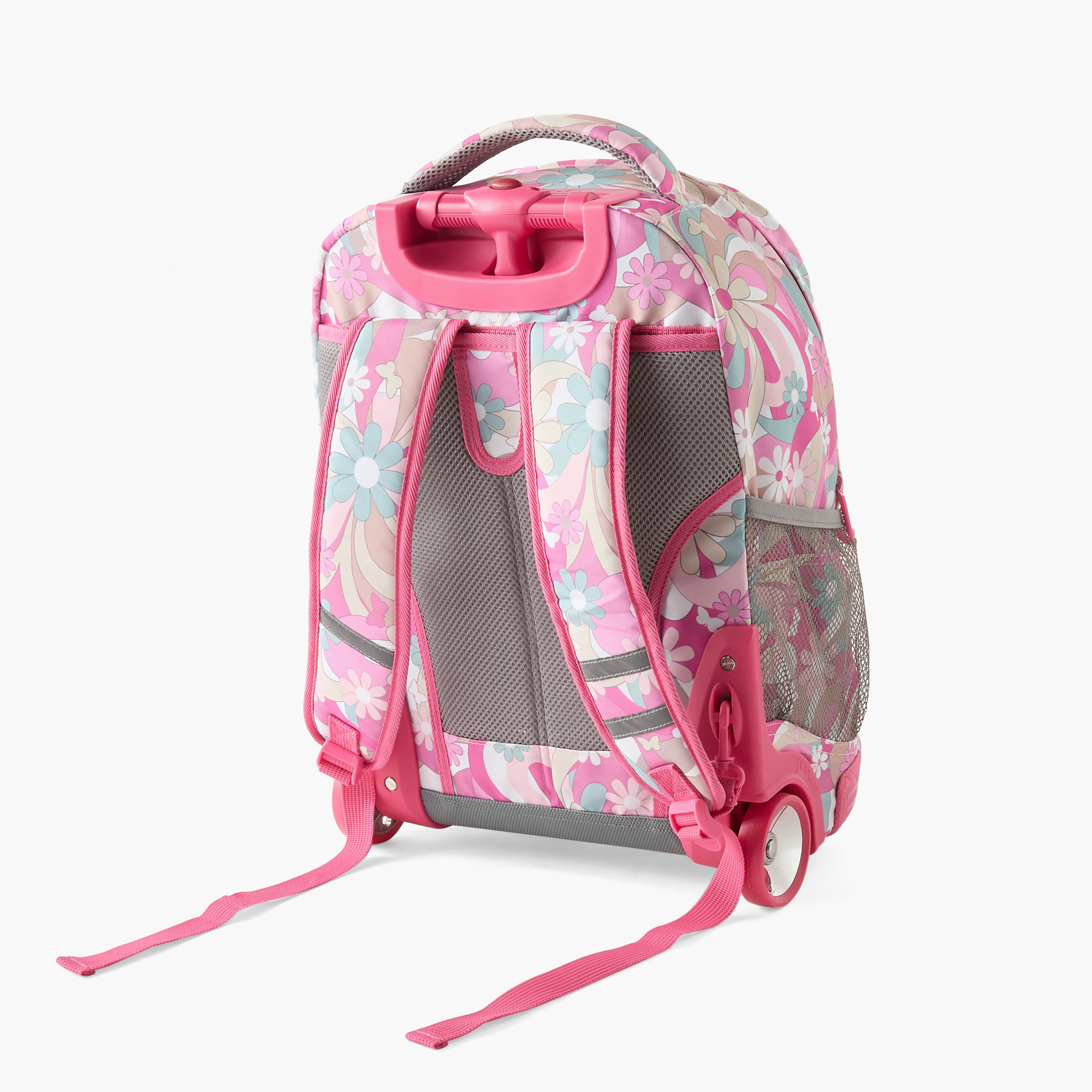 J World 18-inch All-Over Floral Print Trolley Backpack with Retractable Handle - 21x32x46 cm-school-bagsandbackpacks-trolleybags-image-4