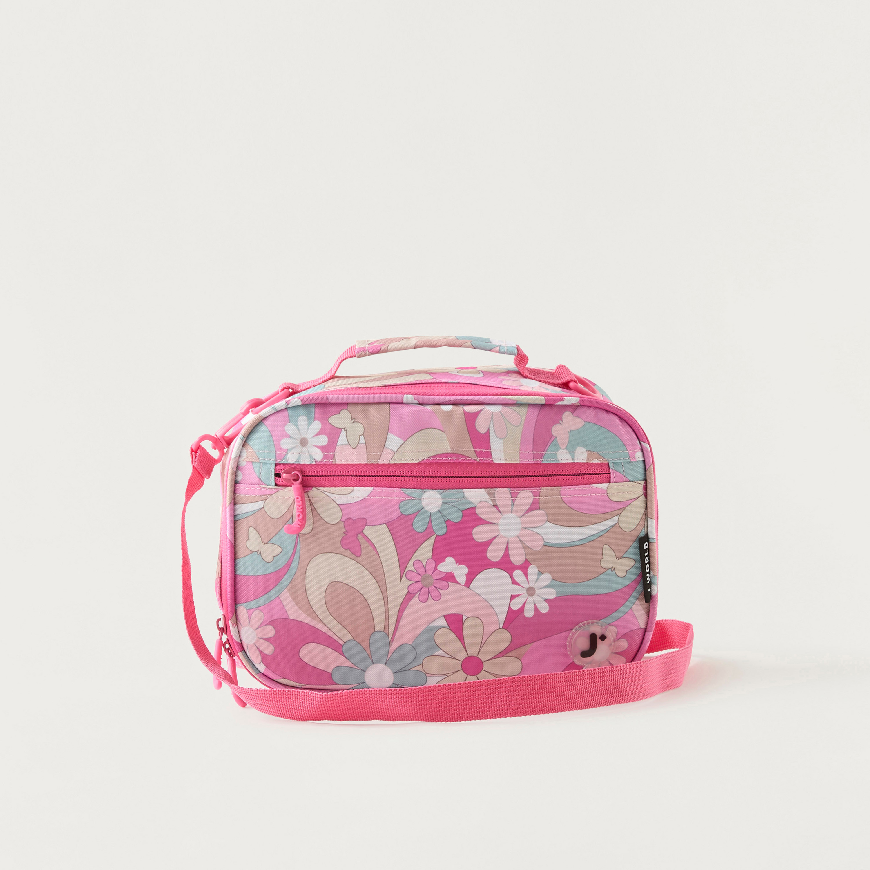 J World Floral Print Lunch Bag with Detachable Strap-school-lunchessentials-lunchbags-image-1