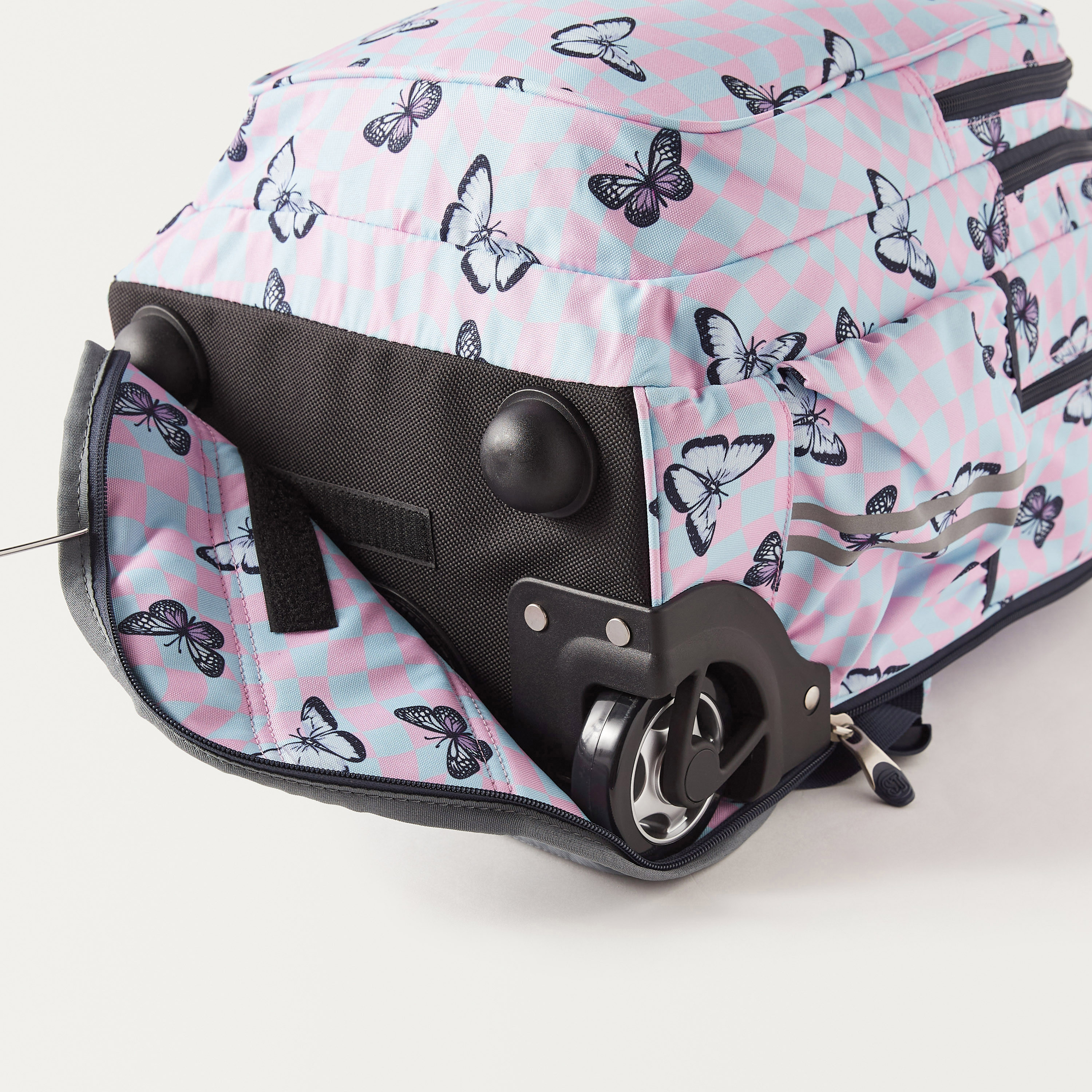 شنطة ترولي سوفت كيس بطبعات ومقبض قابل للسحب من سانت. رايت-school-bagsandbackpacks-trolleybags-image-9