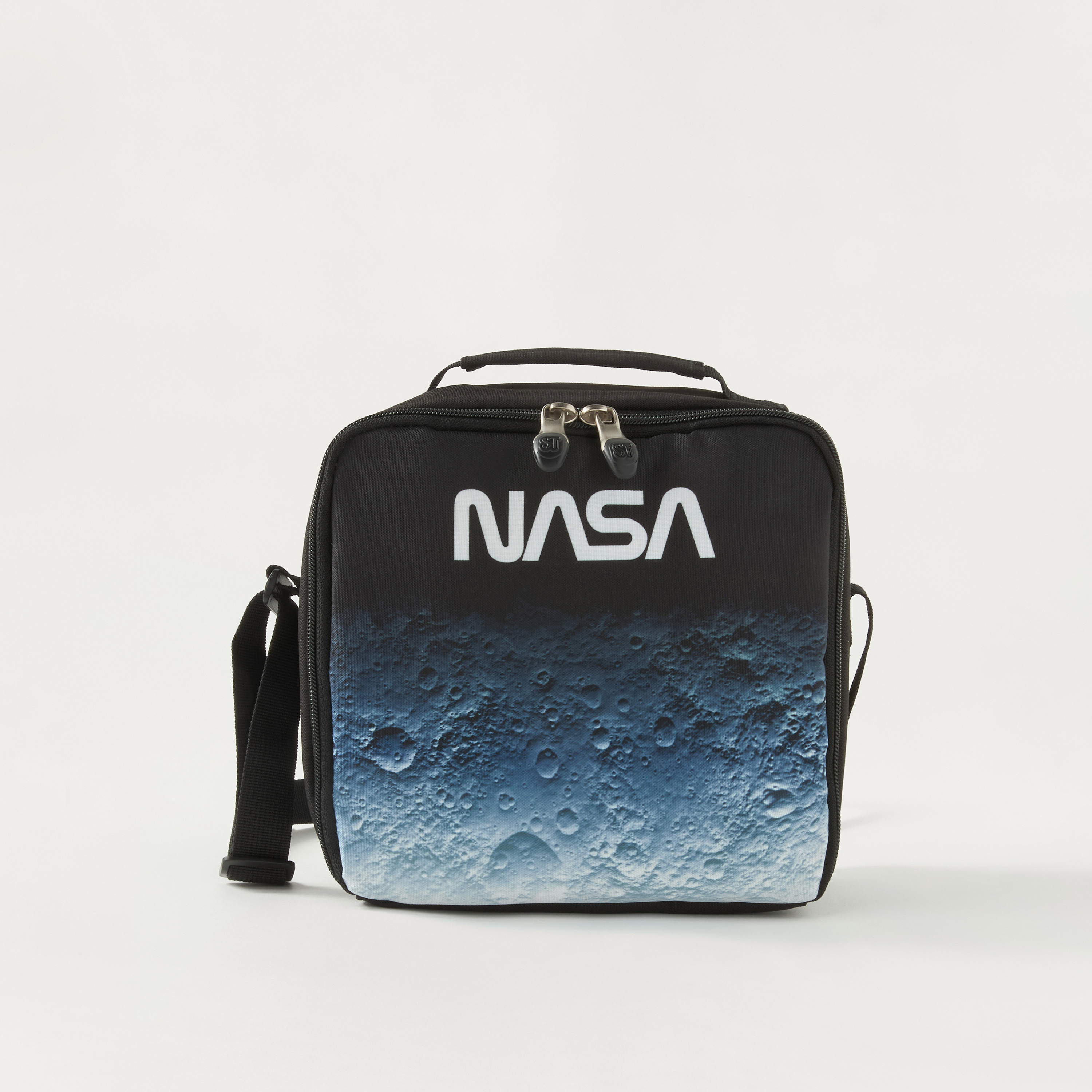 St.Right NASA Print Lunch Bag with Adjustable Strap and Top Handle