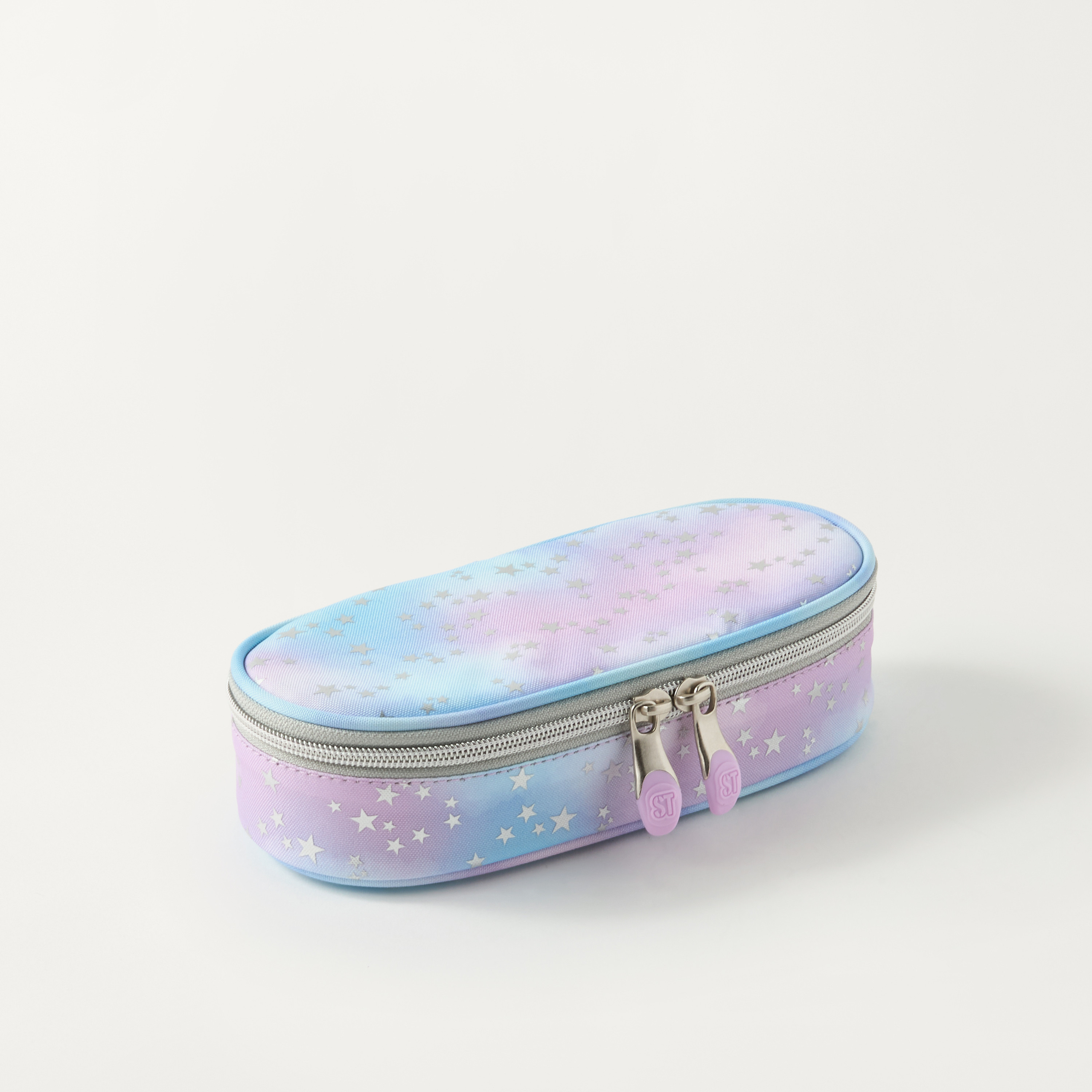 St.Right Star Print Pouch with Zip Closure-school-stationery-pencilcases-image-2