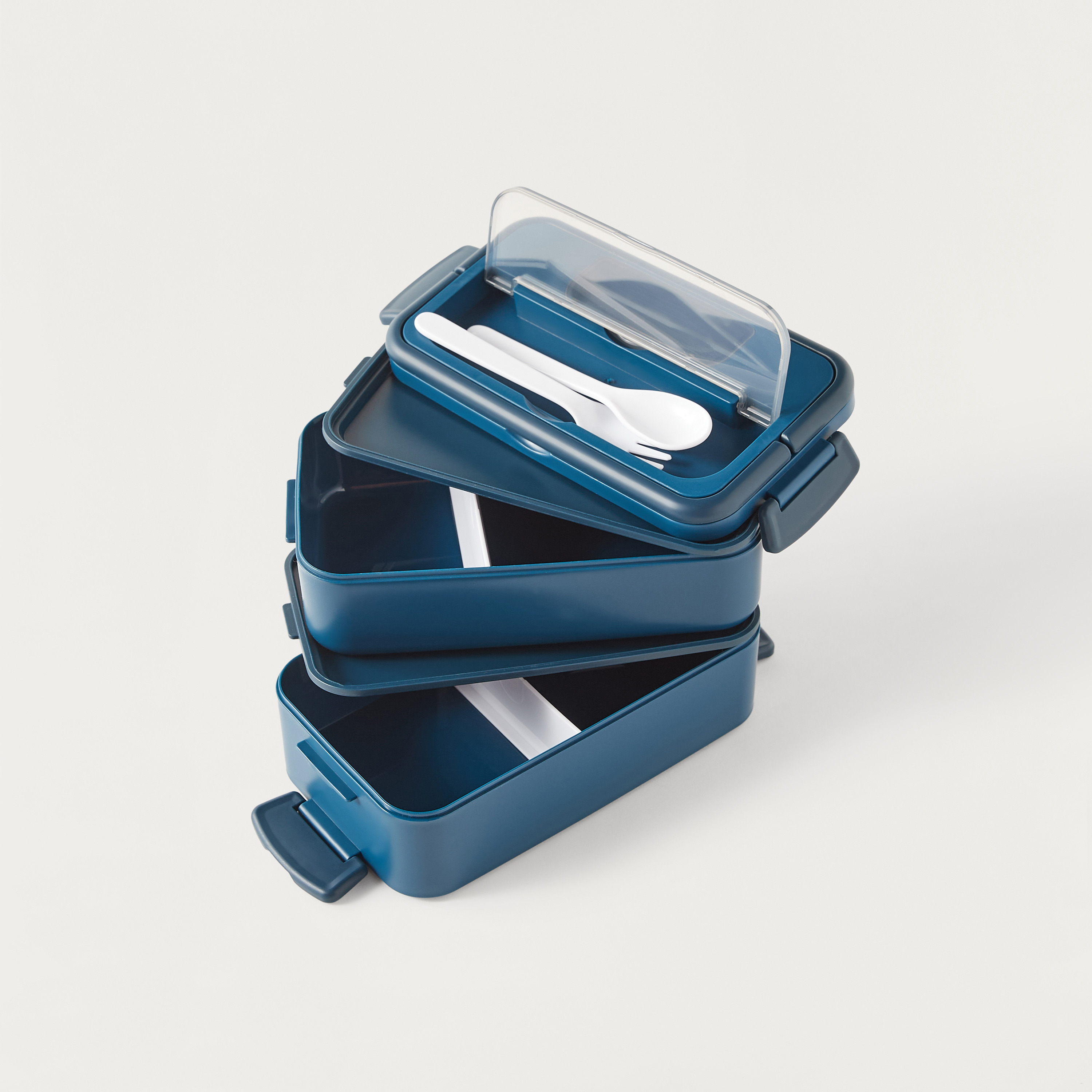 Point Reyes Lunch Box Solid Double Layer Lunch Box with Fork And Spoon Set Online | Kids ...