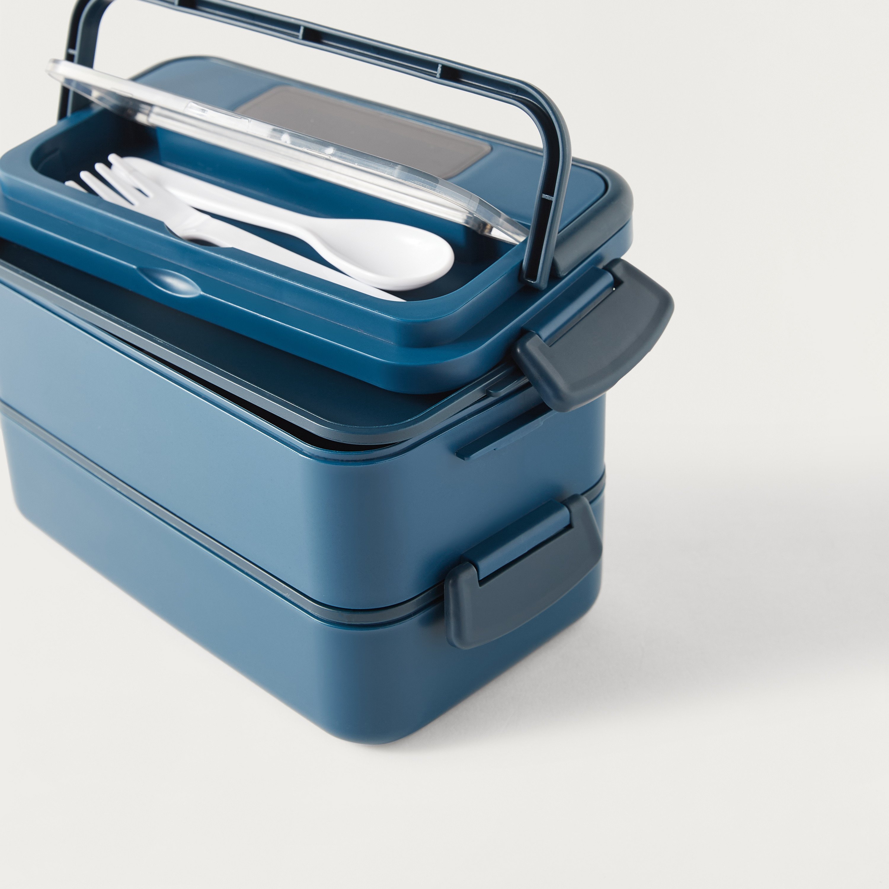 Point Reyes Lunch Box Solid Double Layer Lunch Box with Fork And Spoon Set Online | Kids ...