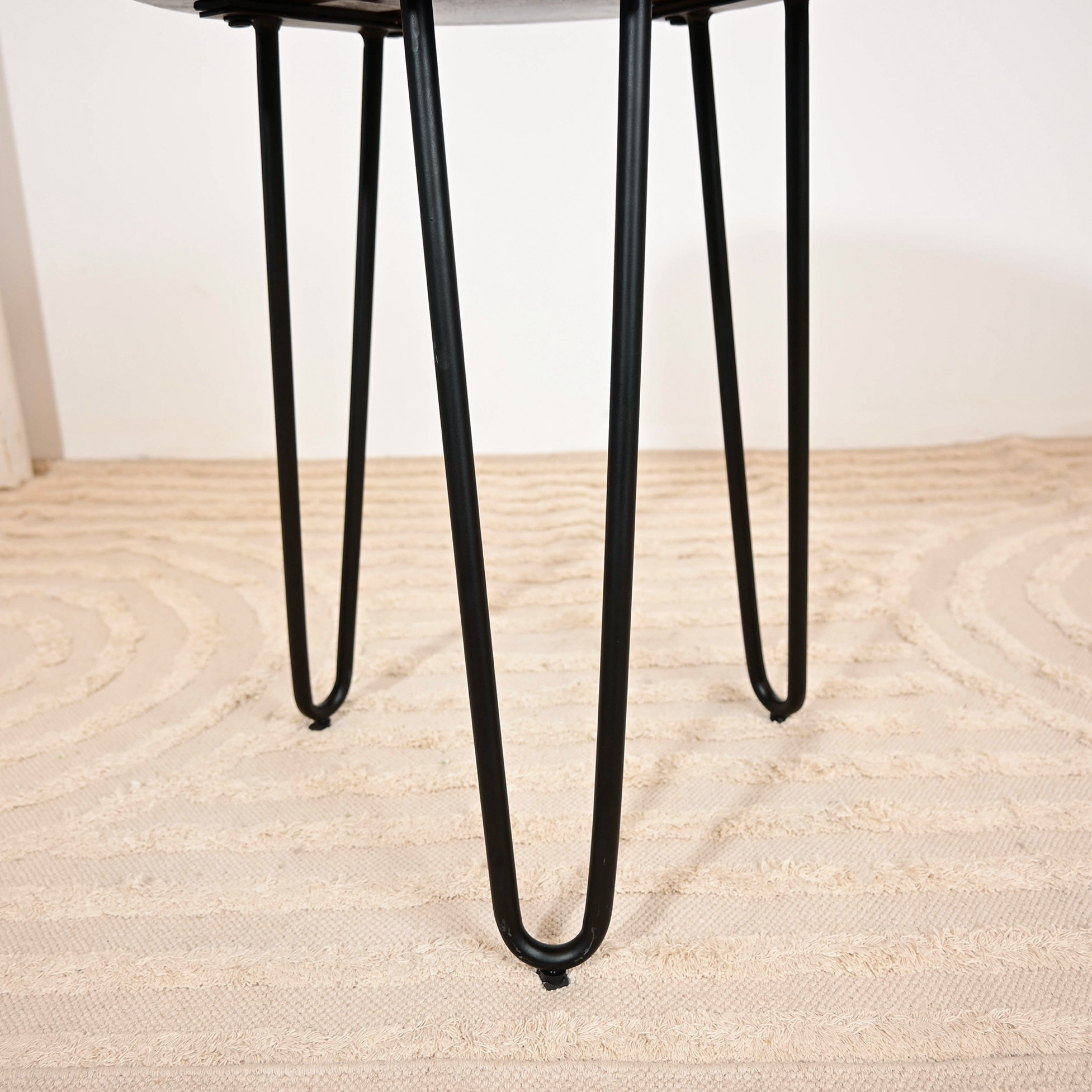طاولة زينة بسطح خشبي مستدير من هوم كارفينج - 56x40x56 سم-furniture-livingroom-sideandendtables-image-3