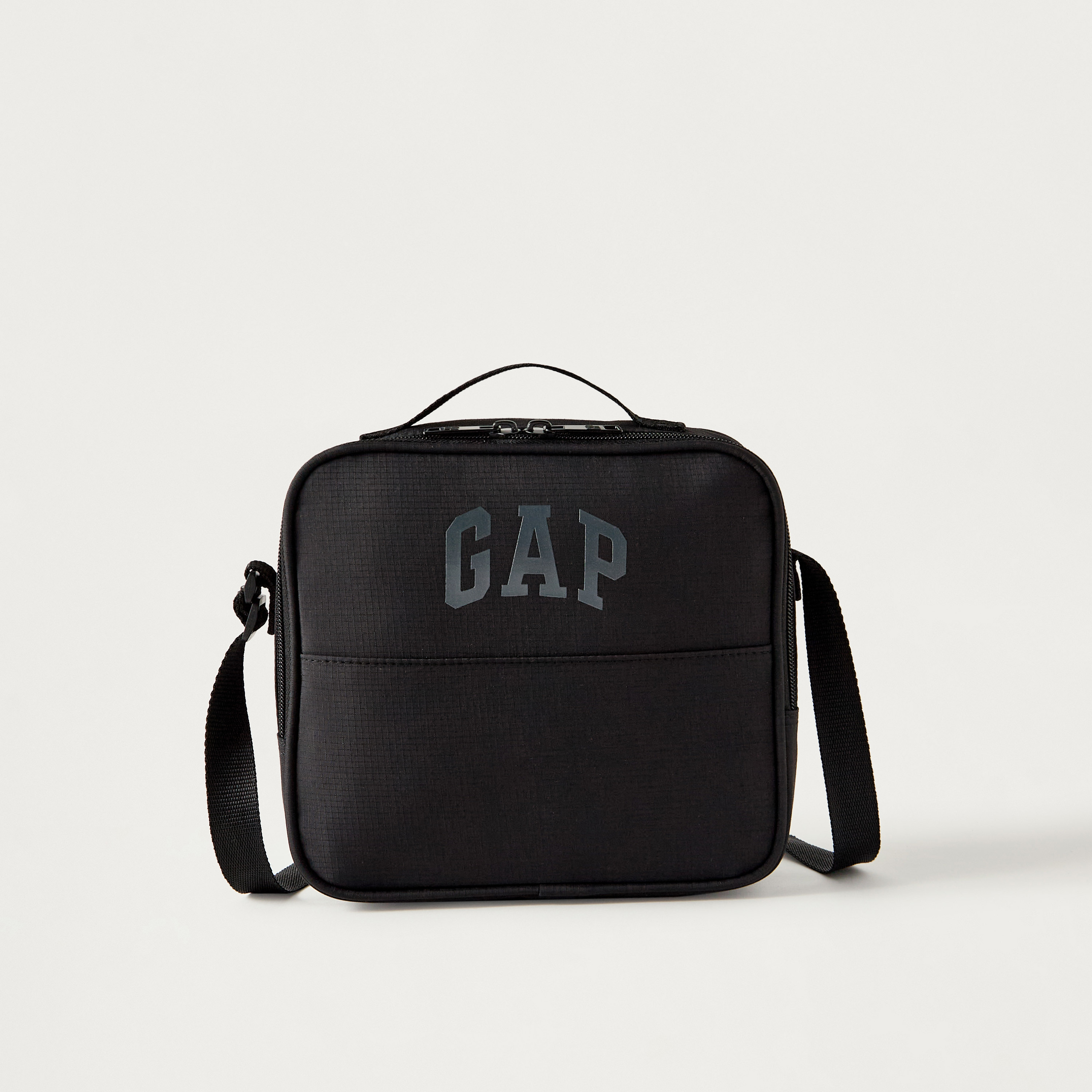 GAP Solid Lunch Bag with Adjustable Strap and Zip Closure-school-lunchessentials-lunchbags-image-1