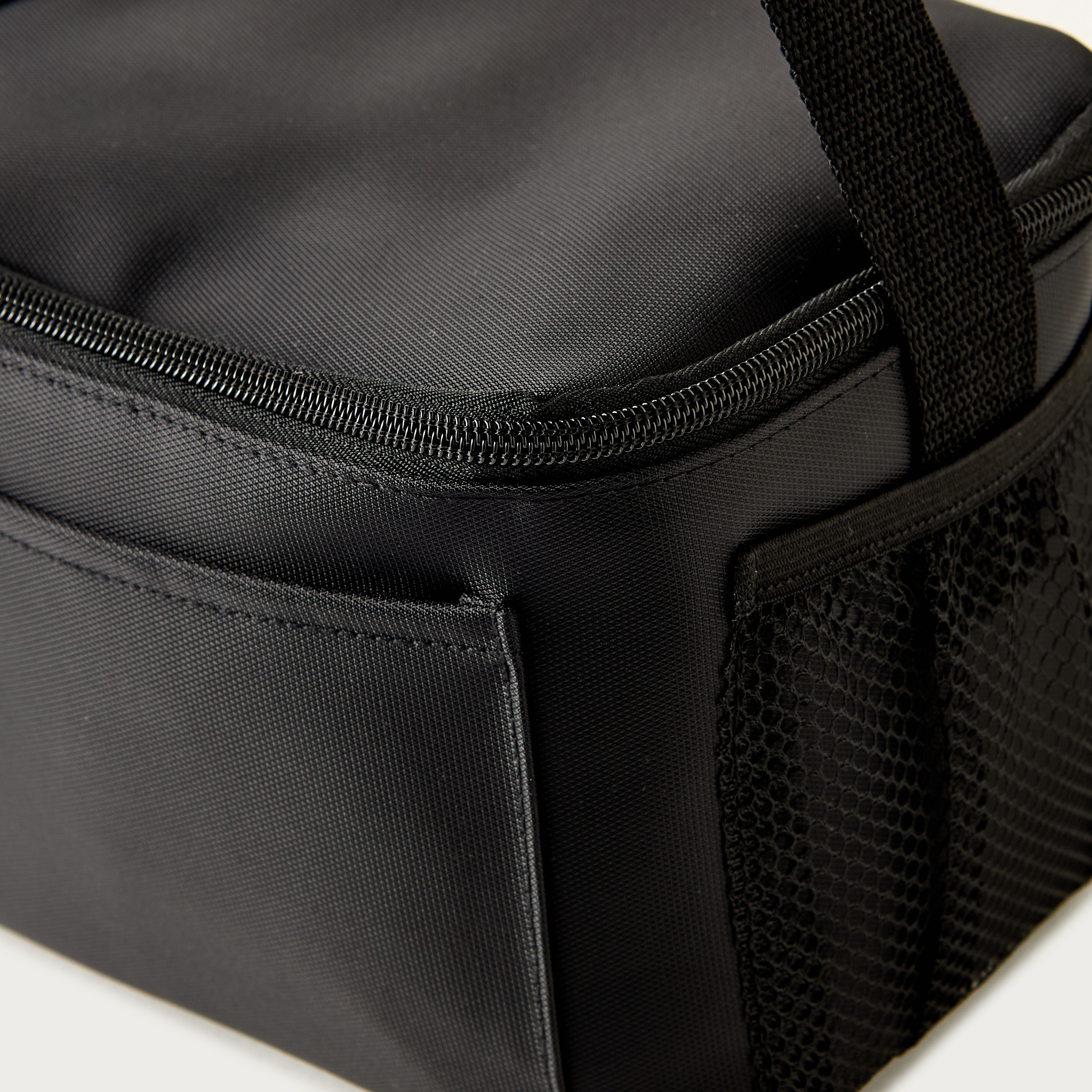 Solid Lunch Bag with Zip Closure and Side Pockets-school-lunchessentials-lunchbags-image-2