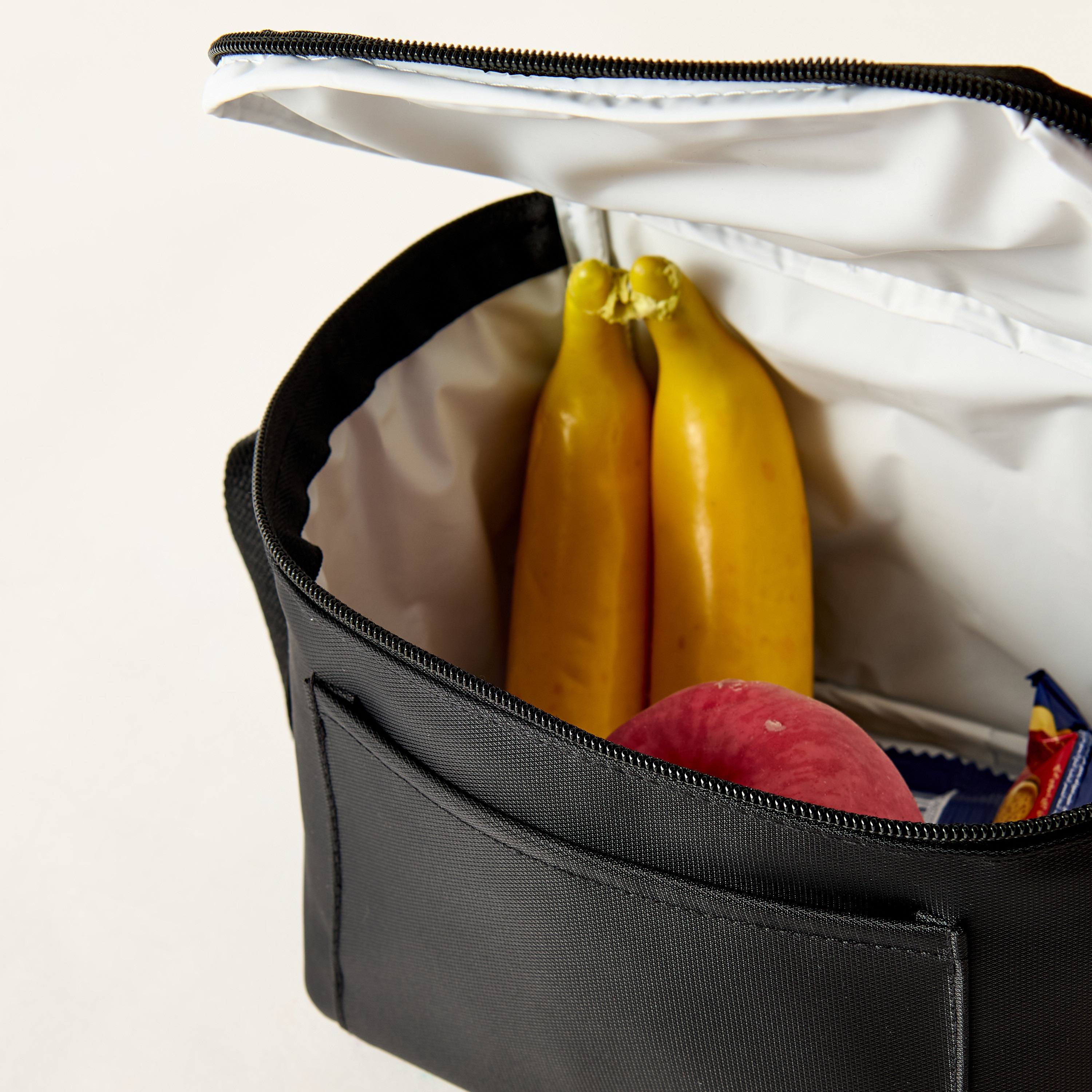 Solid Lunch Bag with Zip Closure and Side Pockets-school-lunchessentials-lunchbags-image-4