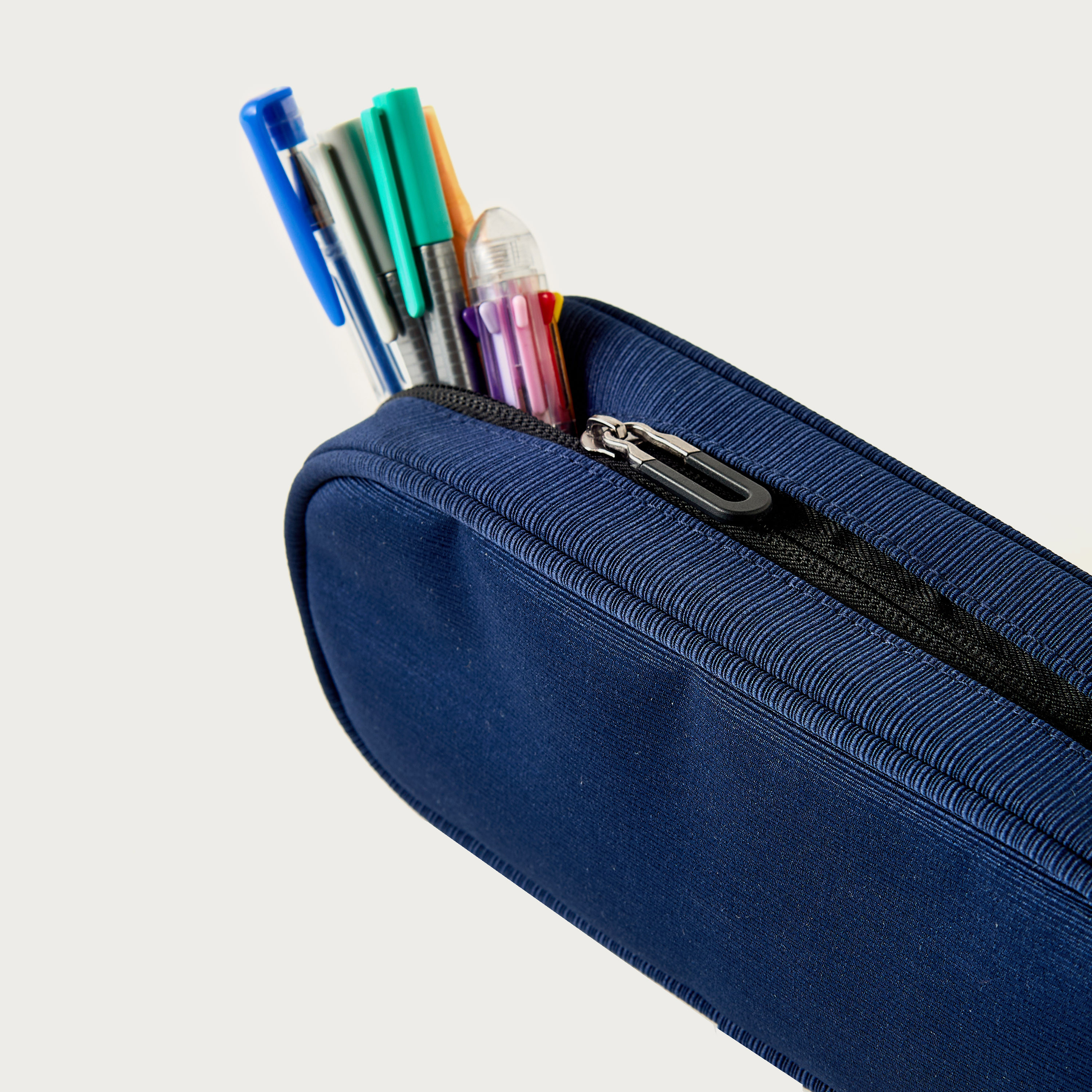 Solid Pencil Pouch with Zip Closure-school-stationery-pencilcases-image-4