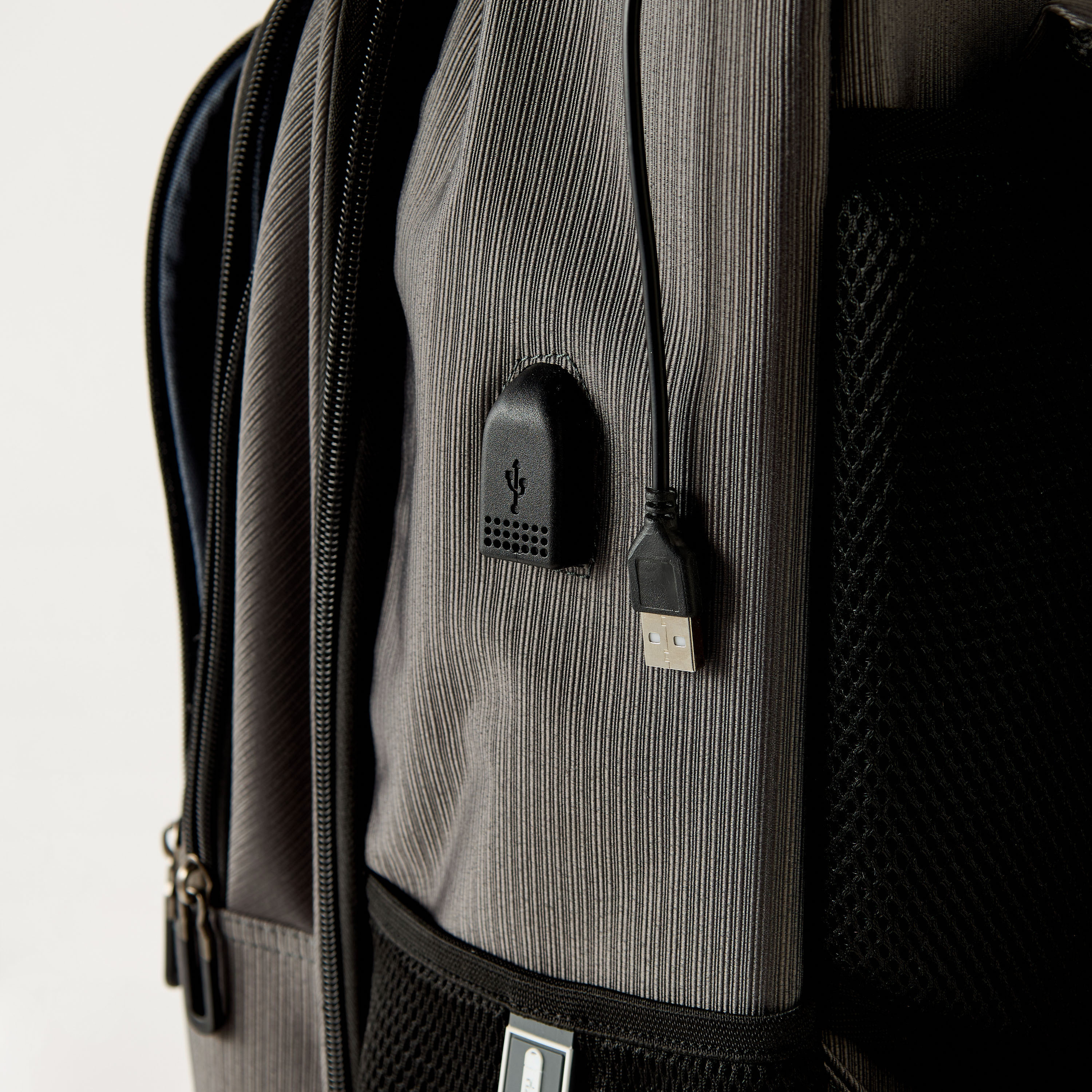 Textured 18-inch Trolley Backpack with Retractable Handle - 47x33x21 cm-school-bagsandbackpacks-trolleybags-image-10