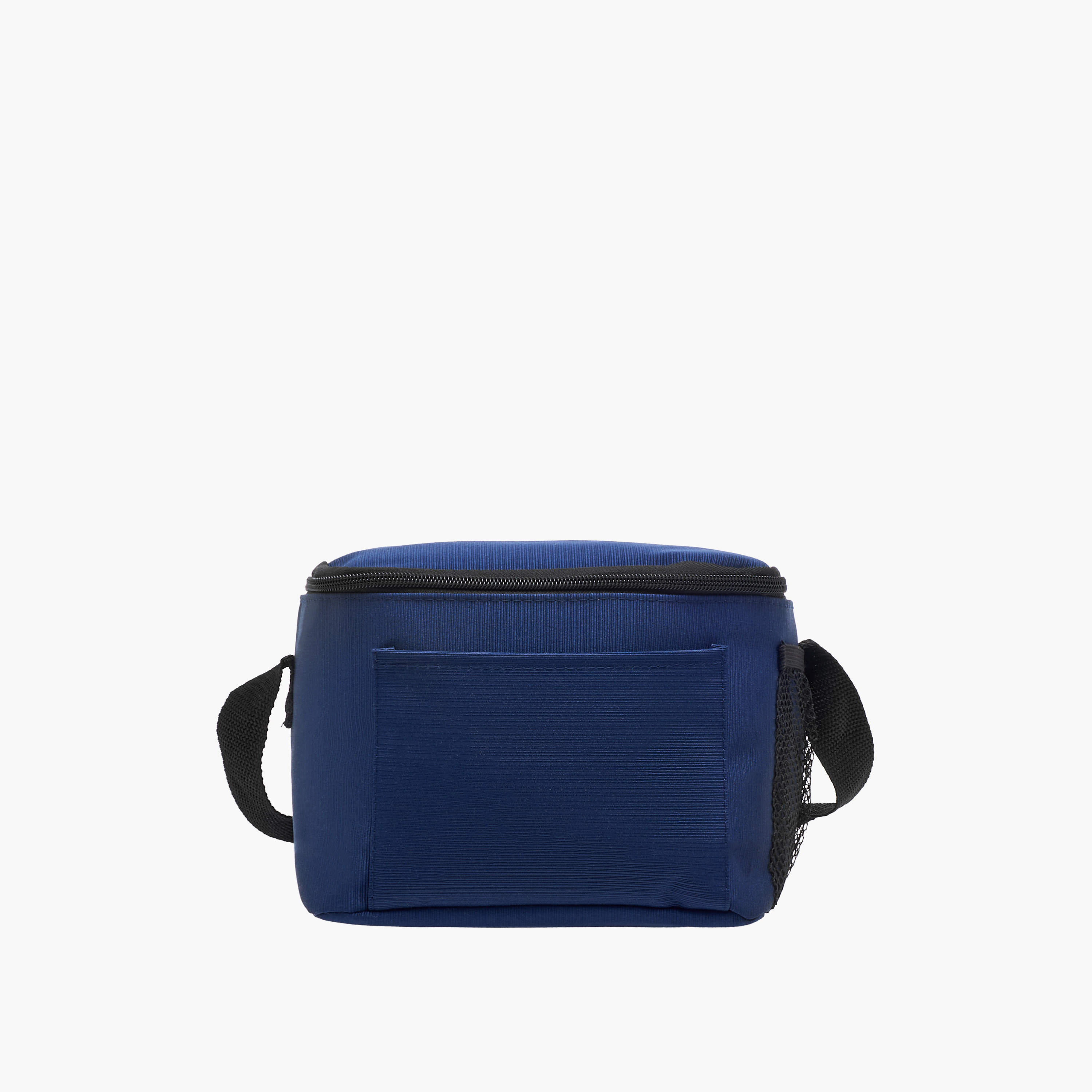 Solid Lunch Bag with Zip Closure and Side Pockets-school-lunchessentials-lunchbags-image-1