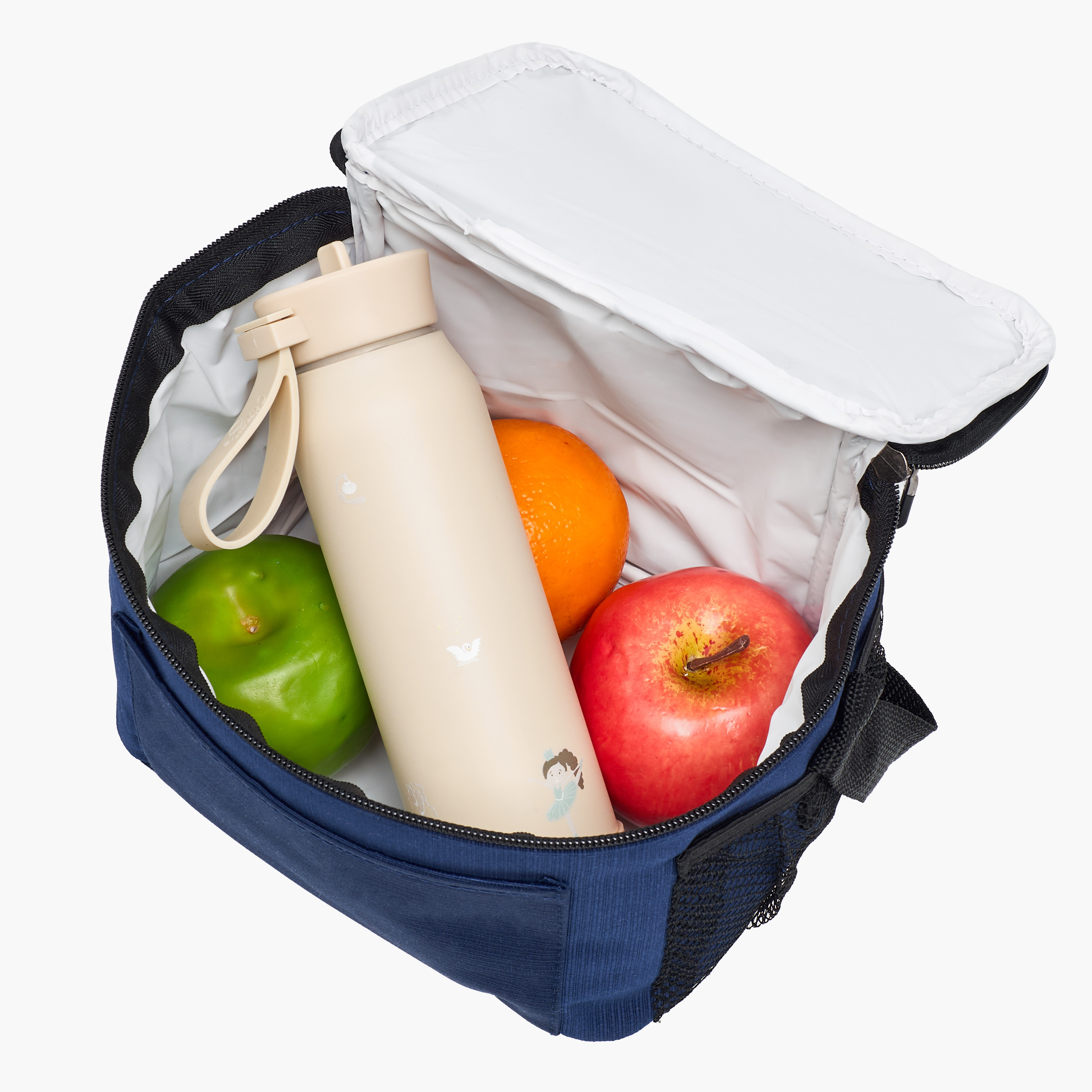 Solid Lunch Bag with Zip Closure and Side Pockets-school-lunchessentials-lunchbags-image-4