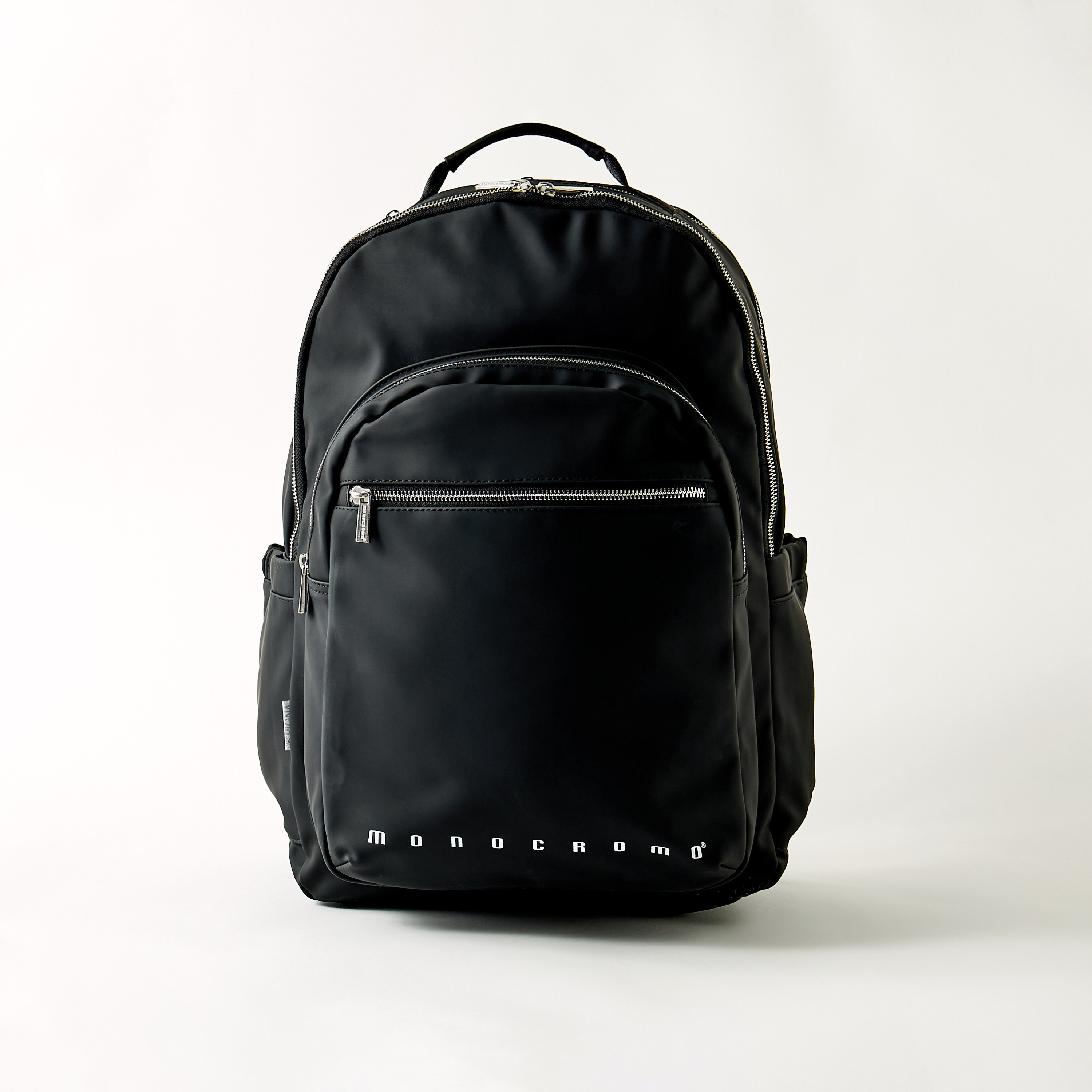 Monocromo Logo Print Backpack With Adjustable Strap-school-bagsandbackpacks-backpacks-image-1