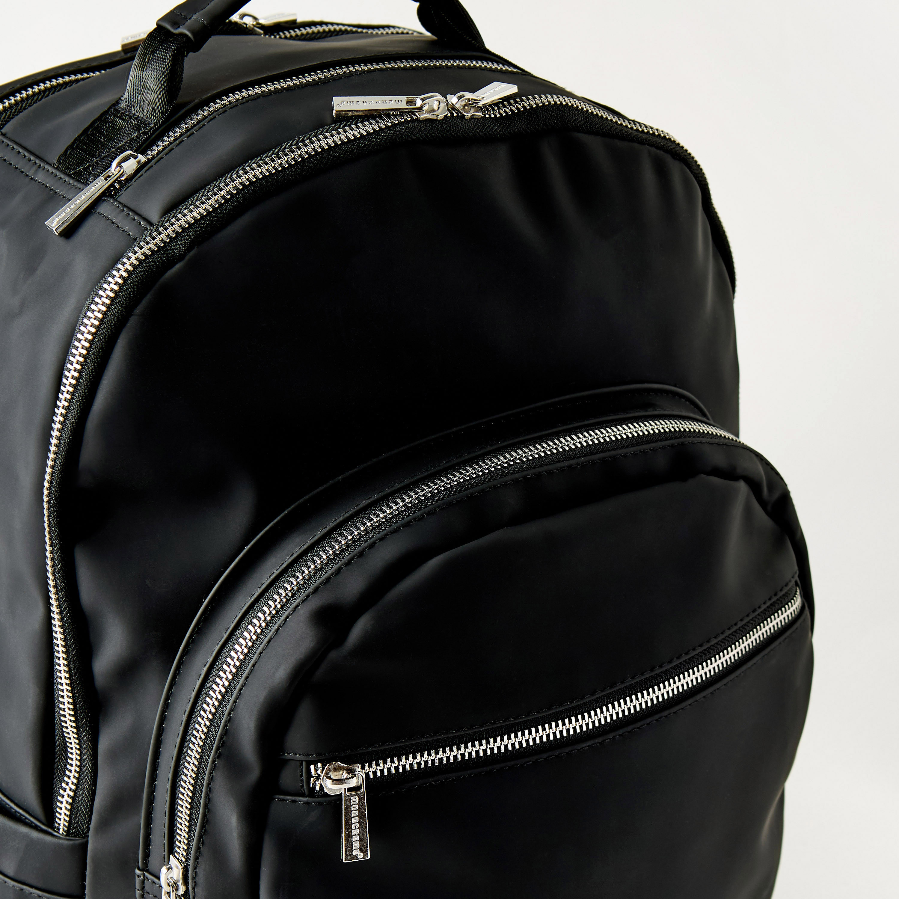 Monocromo Logo Print Backpack With Adjustable Strap-school-bagsandbackpacks-backpacks-image-2