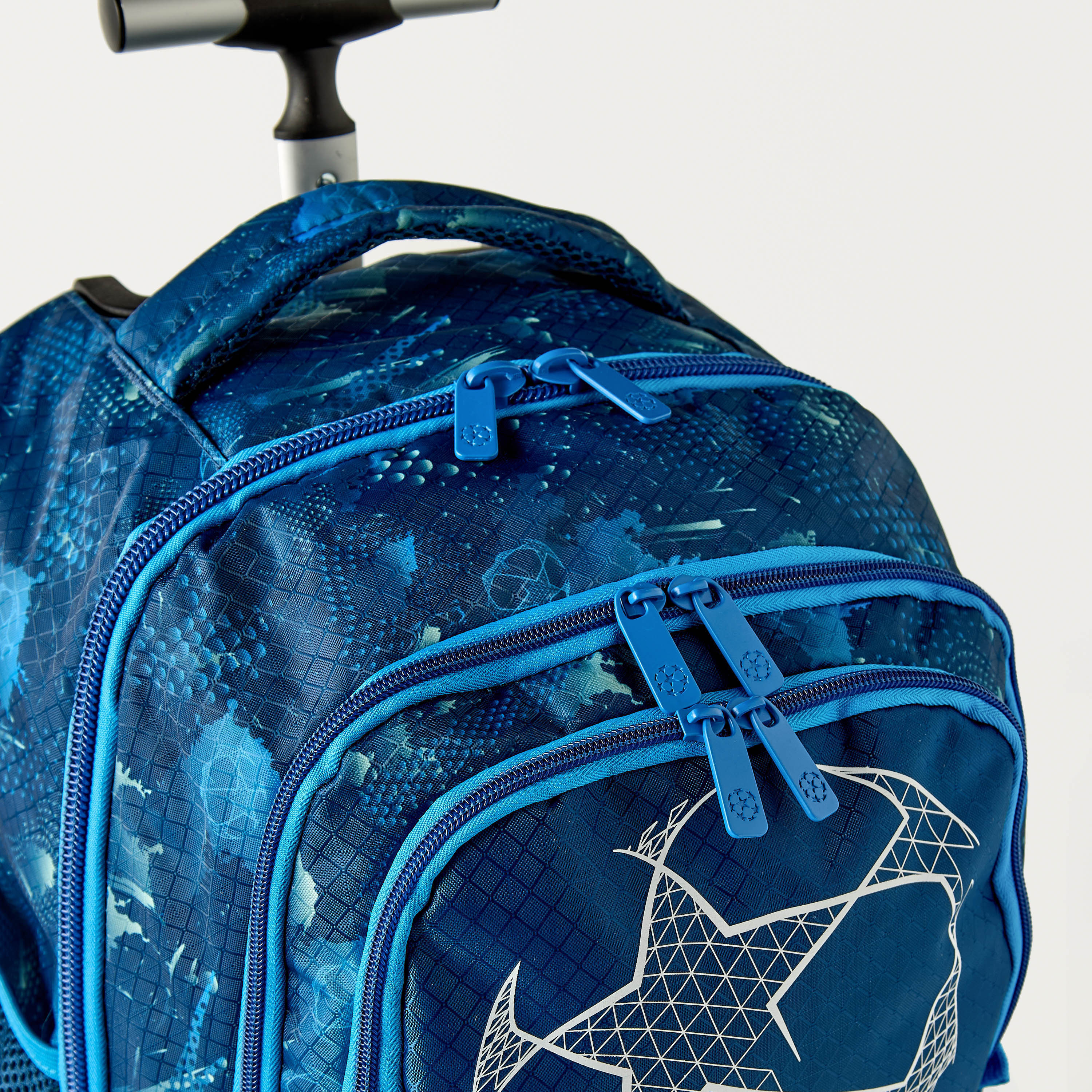 #AM-RT-width# Champions League Football Print 18-inch Trolley Backpack with Wheels - 35x23x51 cms-school-bagsandbackpacks-trolleybags-image-2
