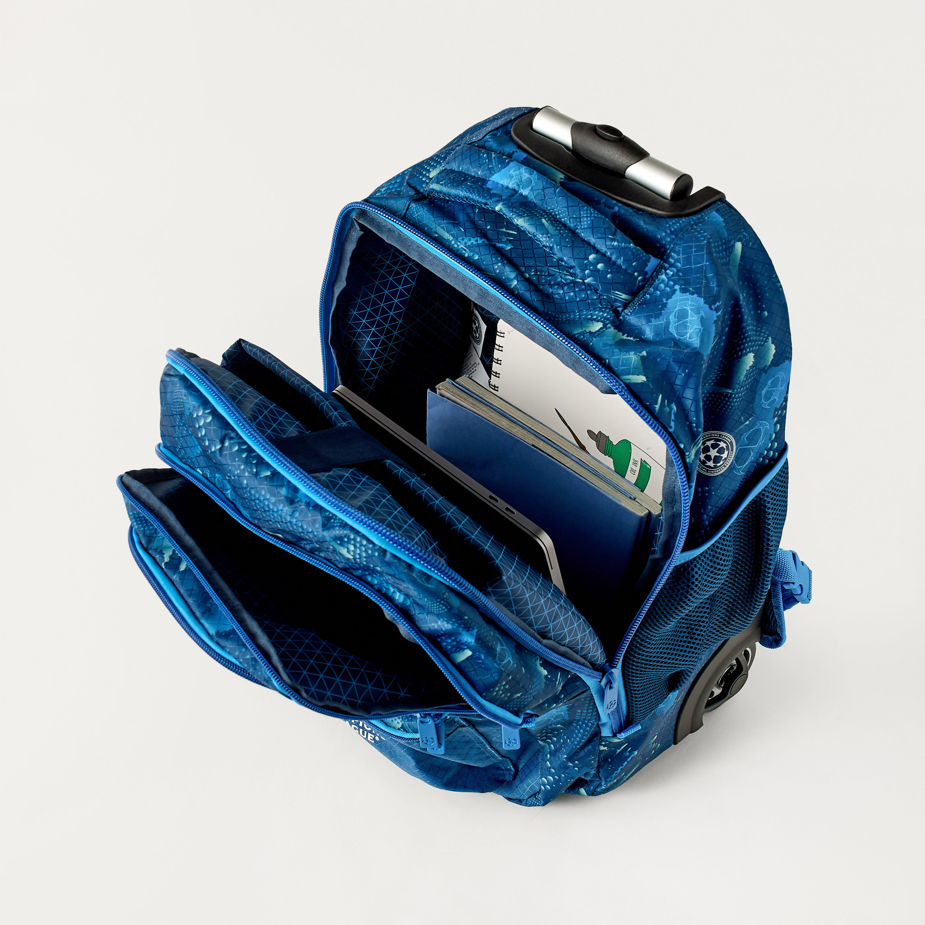 #AM-RT-width# Champions League Football Print 18-inch Trolley Backpack with Wheels - 35x23x51 cms-school-bagsandbackpacks-trolleybags-image-9