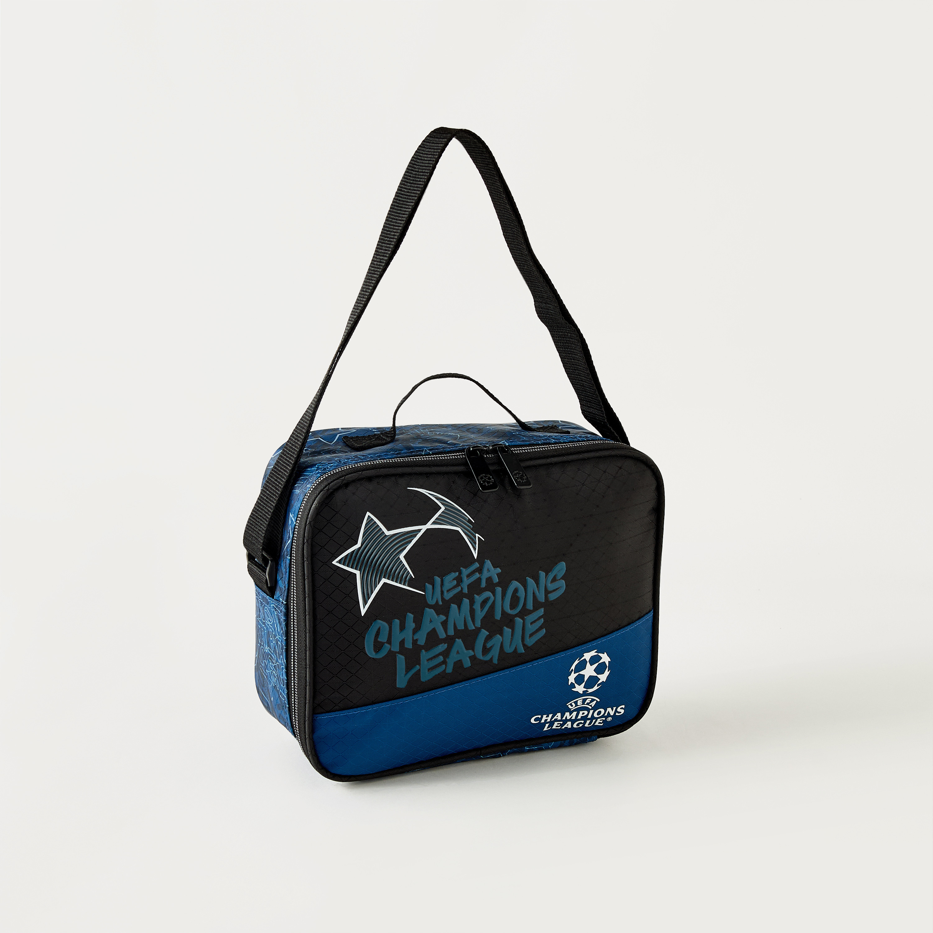 Champions League Printed Lunch Bag with Adjustable Strap and Zip Closure-school-lunchessentials-lunchbags-image-2