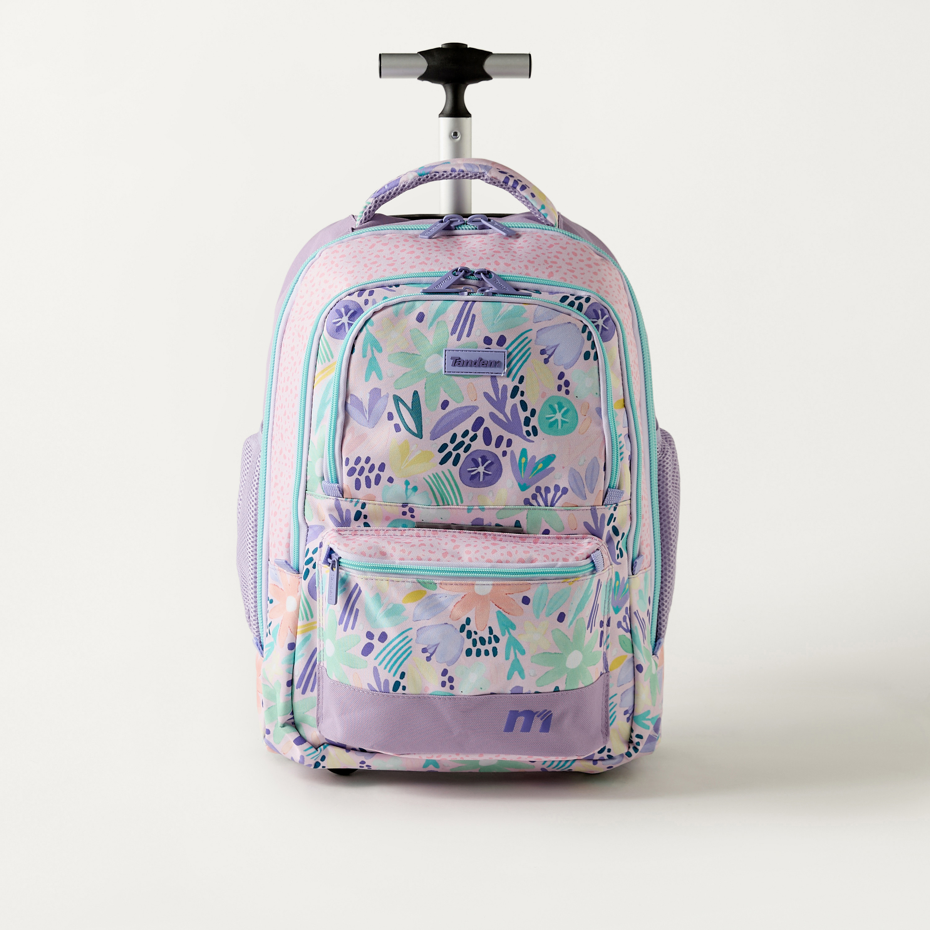 شنطة ظهر ترولي بعجلات وطبعات 18 بوصة من تانديم أكواريل - 35x23x50.8 سم-school-bagsandbackpacks-trolleybags-image-1