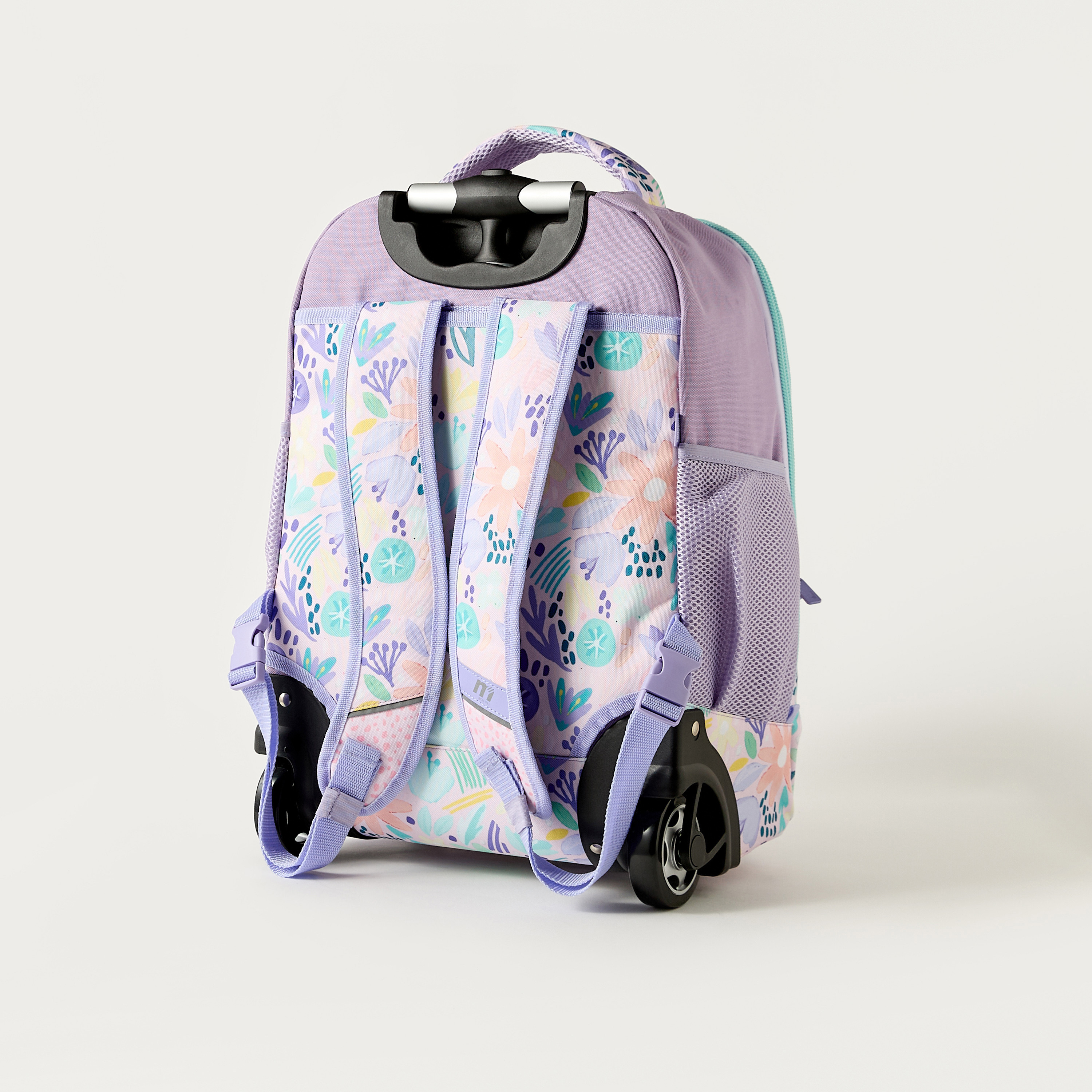 Tandem Aquarelle All-Over Print 18-inch Trolley Backpack with Wheels - 35x23x50.8 cms-school-bagsandbackpacks-trolleybags-image-5
