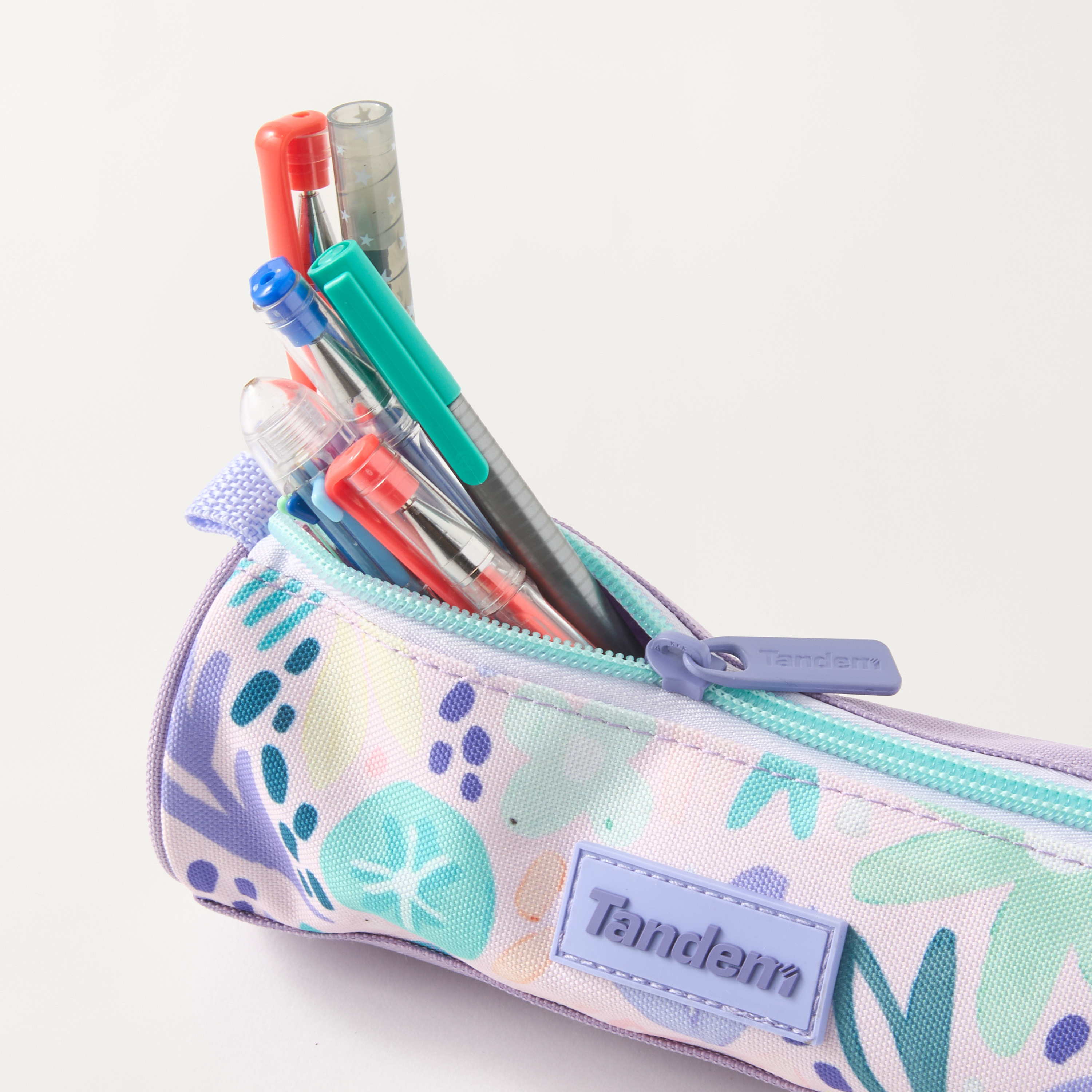 Tandem Aquarelle All-Over Print Pencil Case with Zip Closure-school-stationery-pencilcases-image-4